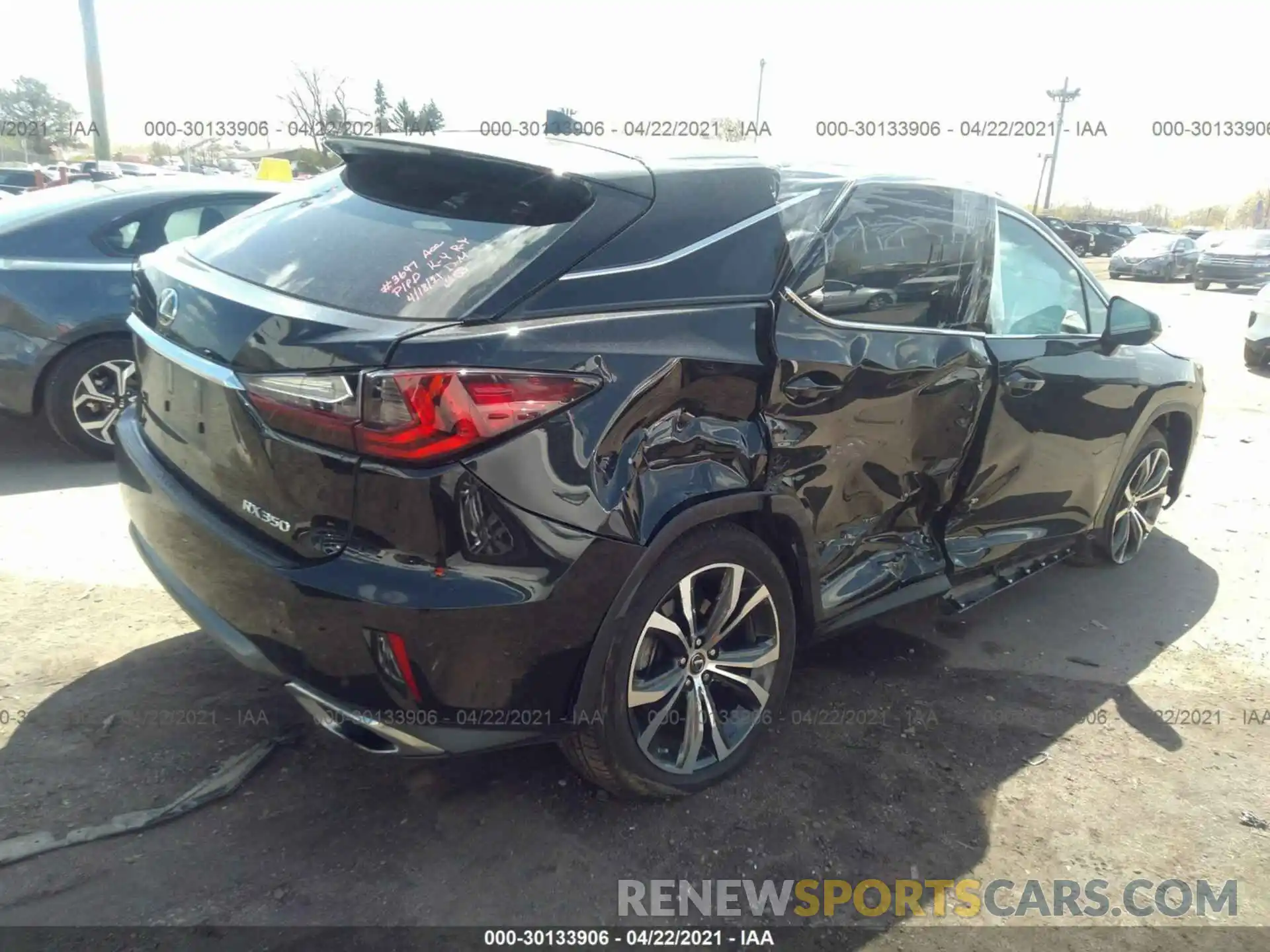 4 Photograph of a damaged car 2T2BZMCA8KC210490 LEXUS RX 2019