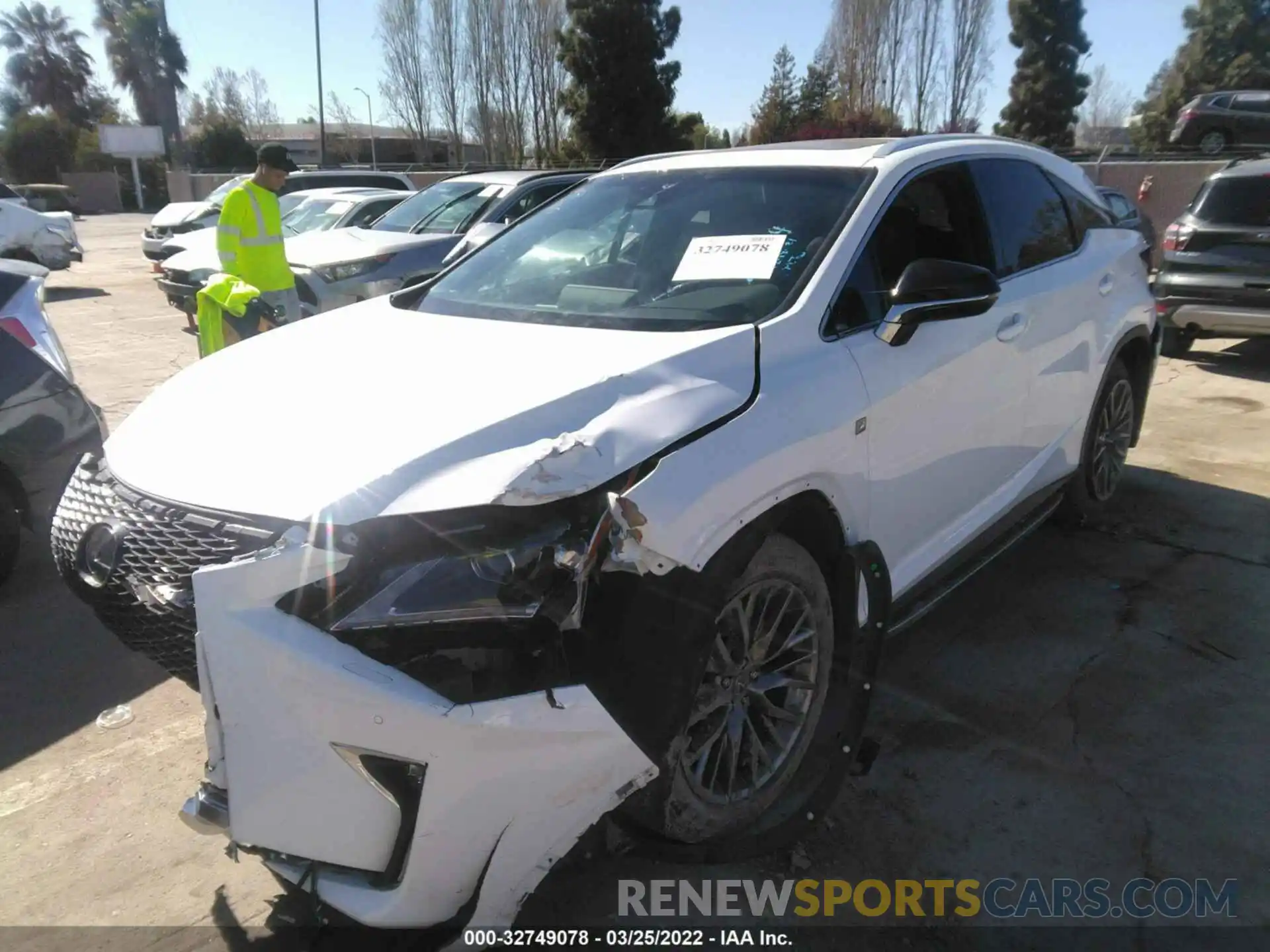 2 Photograph of a damaged car 2T2BZMCA9KC210577 LEXUS RX 2019