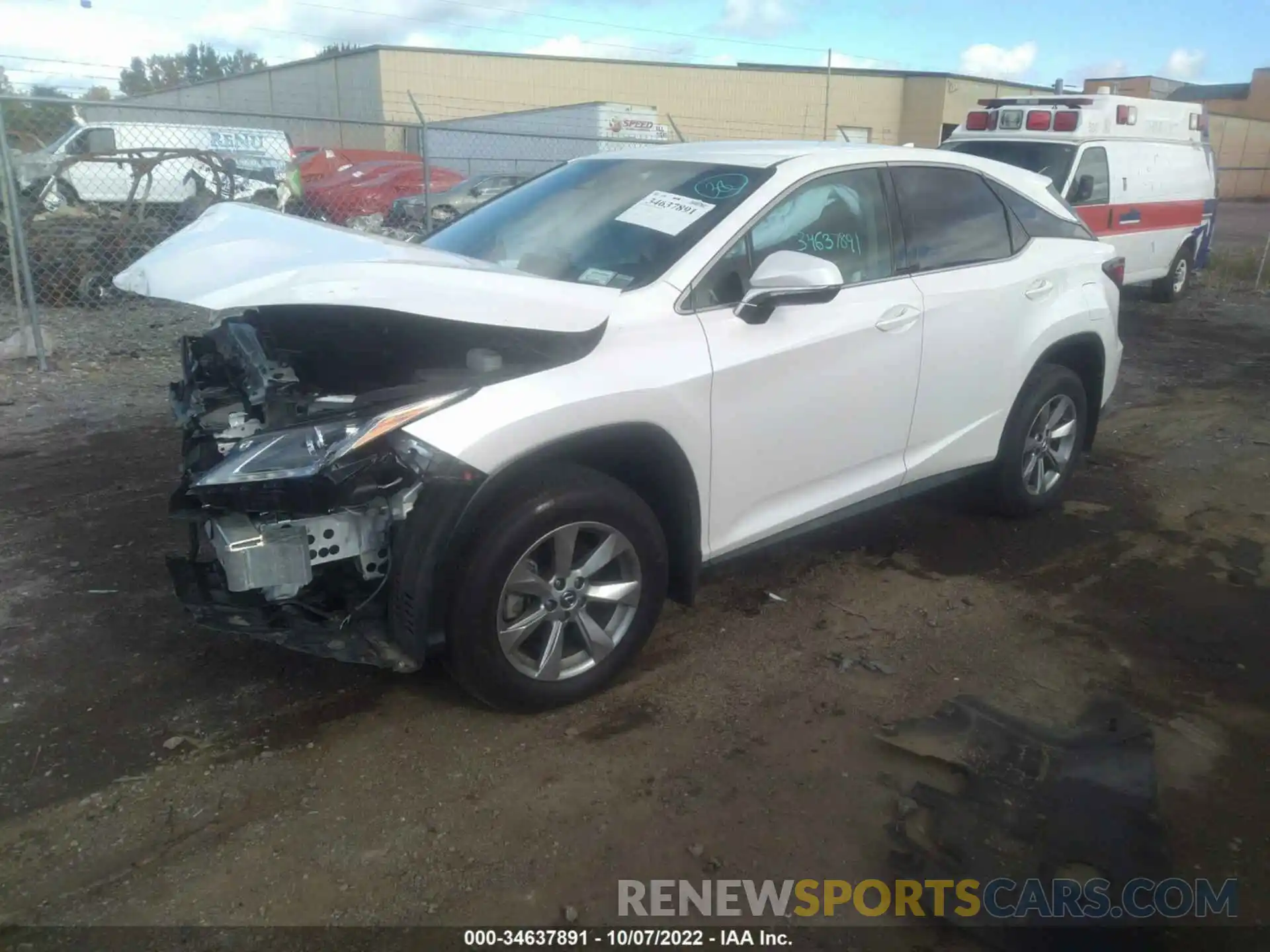 2 Photograph of a damaged car 2T2BZMCAXKC211673 LEXUS RX 2019