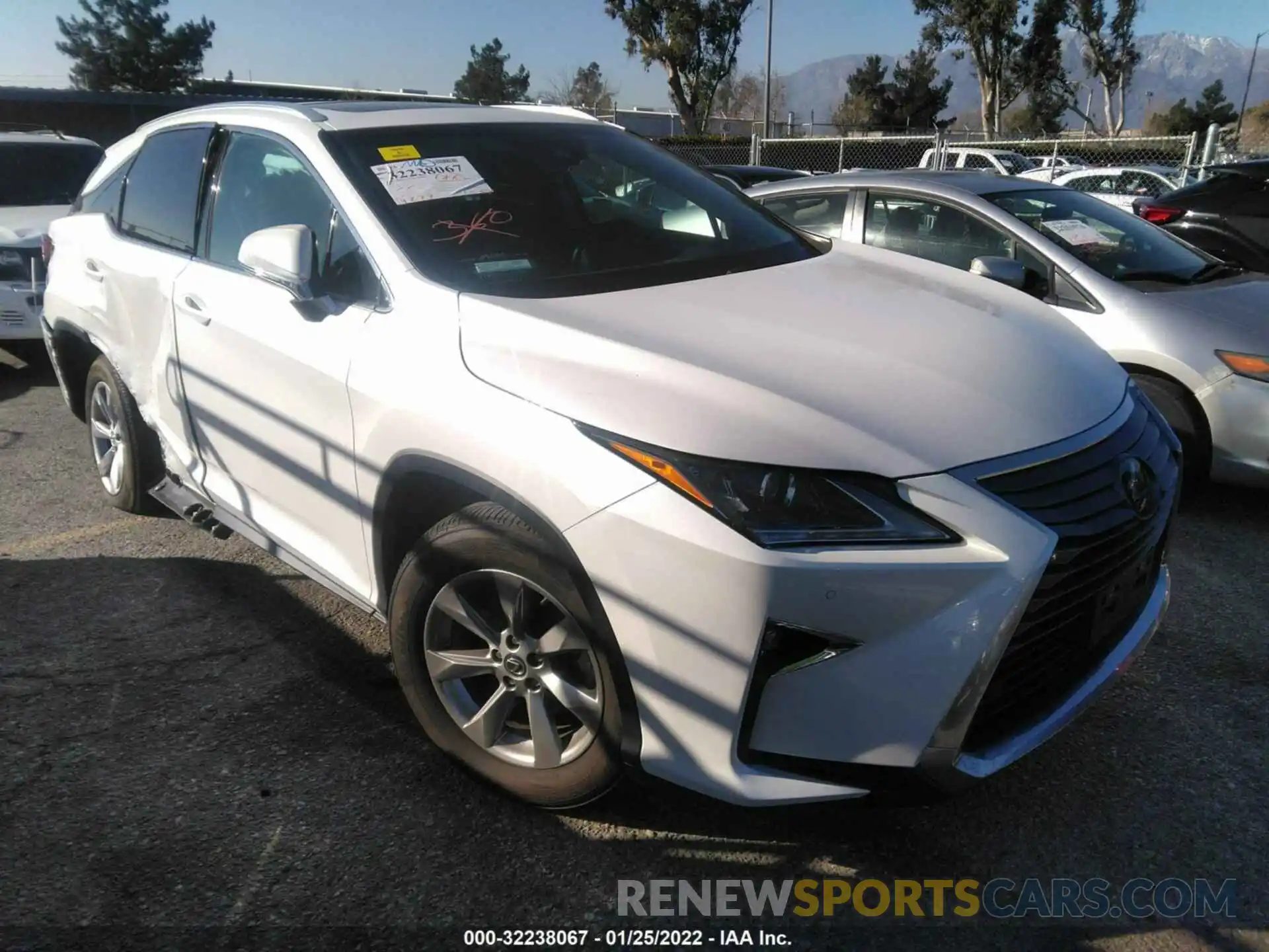 1 Photograph of a damaged car 2T2ZZMCA0KC137887 LEXUS RX 2019