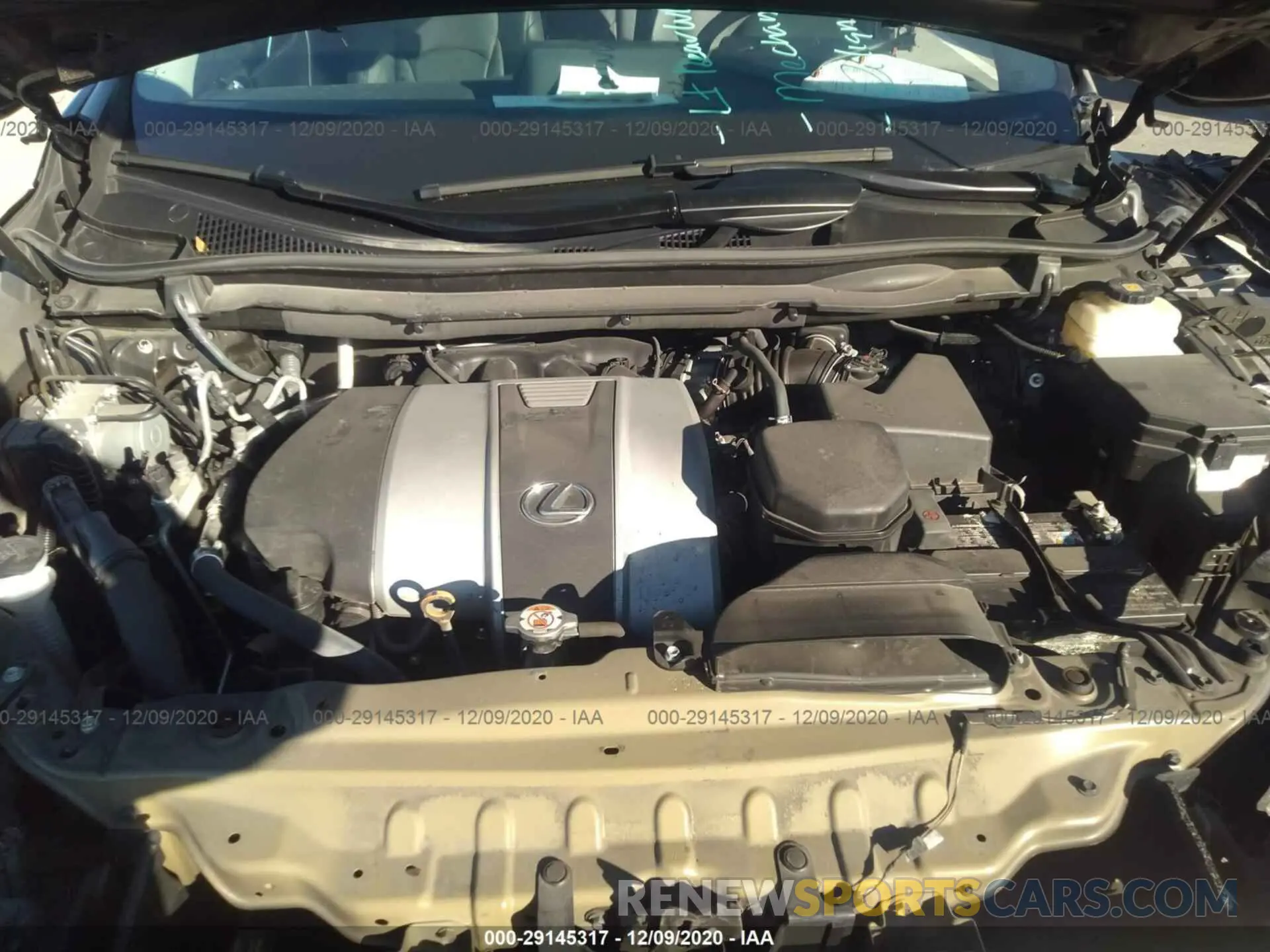10 Photograph of a damaged car 2T2ZZMCA3KC122476 LEXUS RX 2019