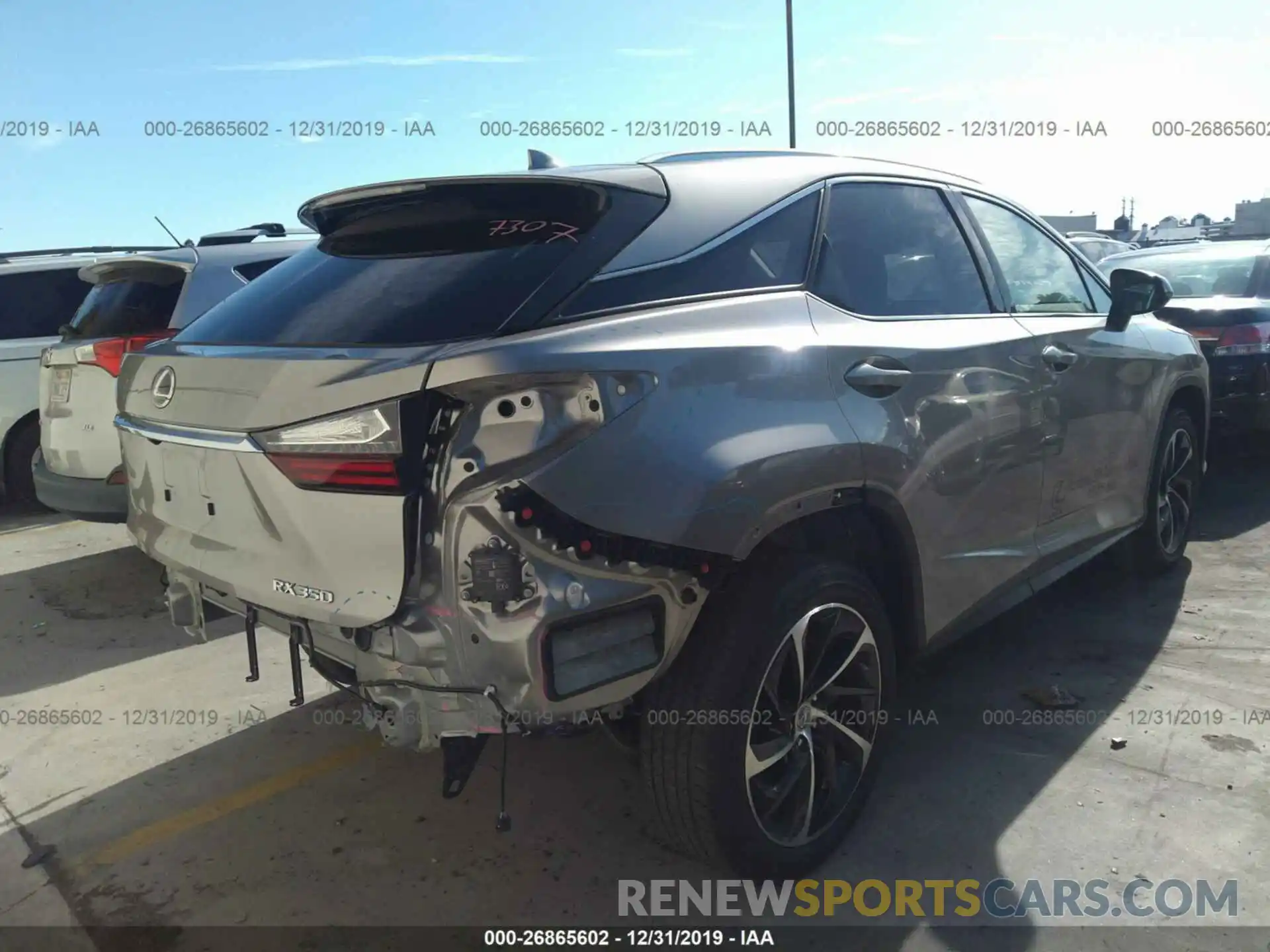 4 Photograph of a damaged car 2T2ZZMCA3KC138368 LEXUS RX 2019