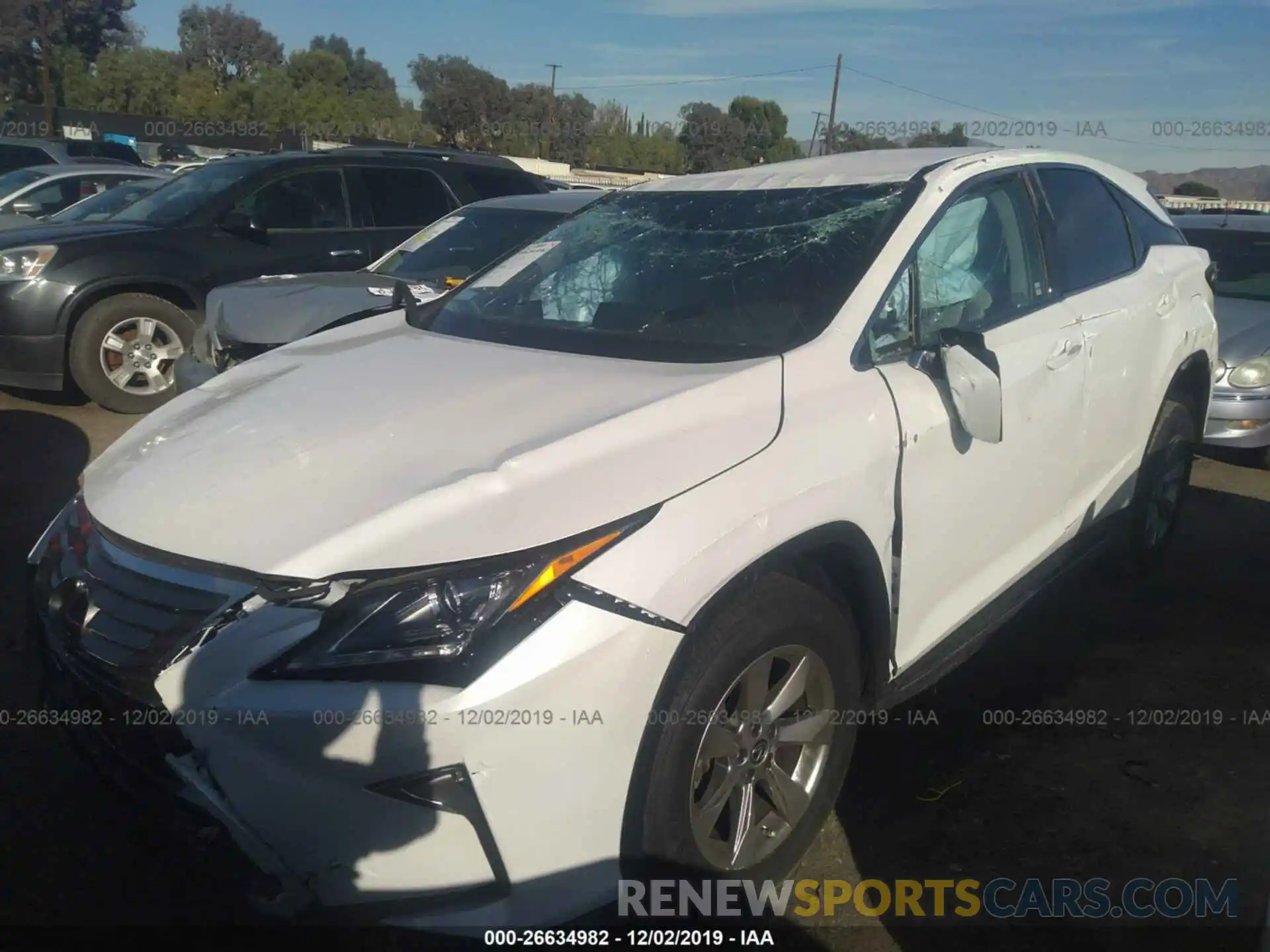 2 Photograph of a damaged car 2T2ZZMCA4KC130442 LEXUS RX 2019