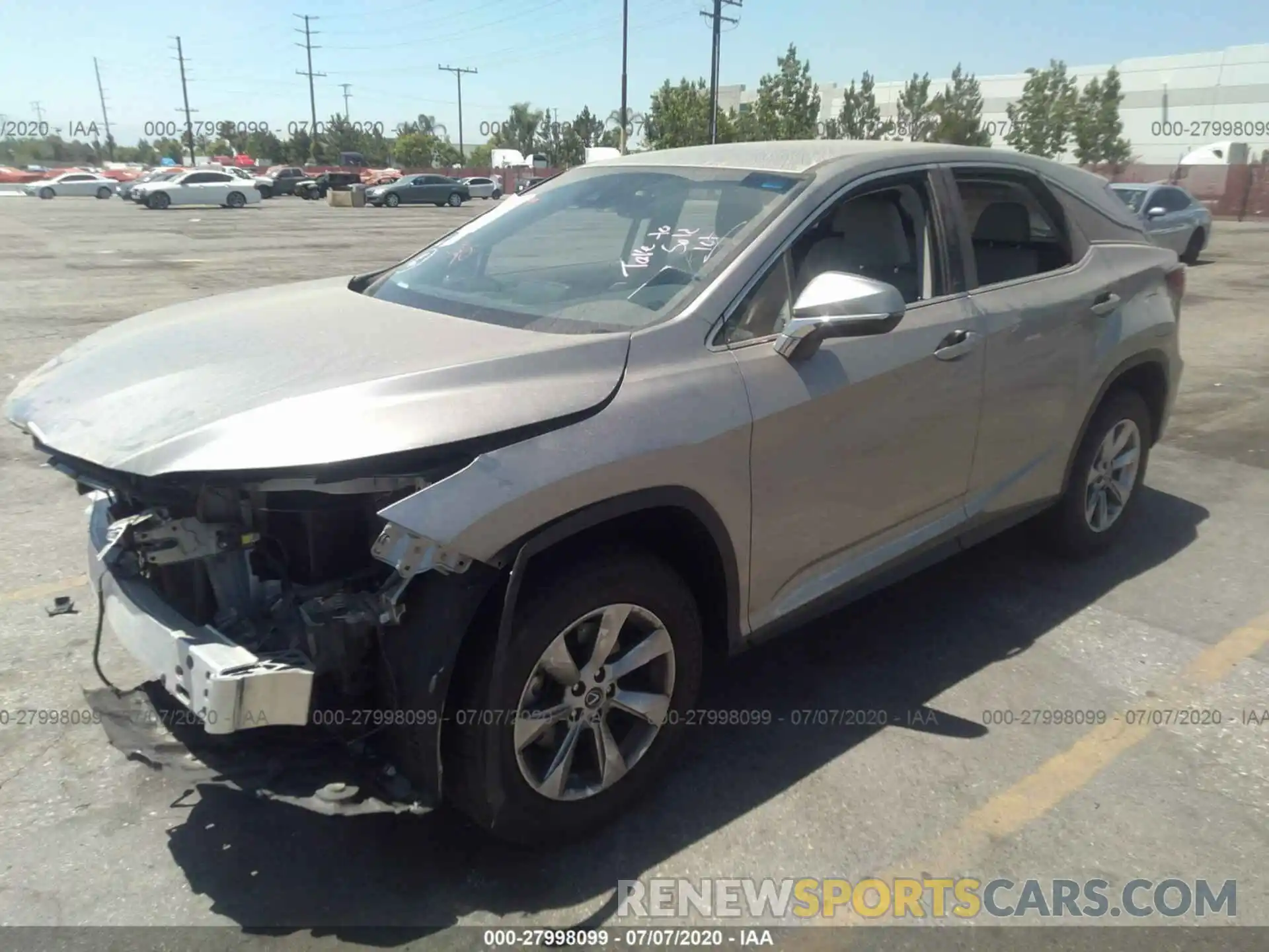 2 Photograph of a damaged car 2T2ZZMCA4KC135656 LEXUS RX 2019