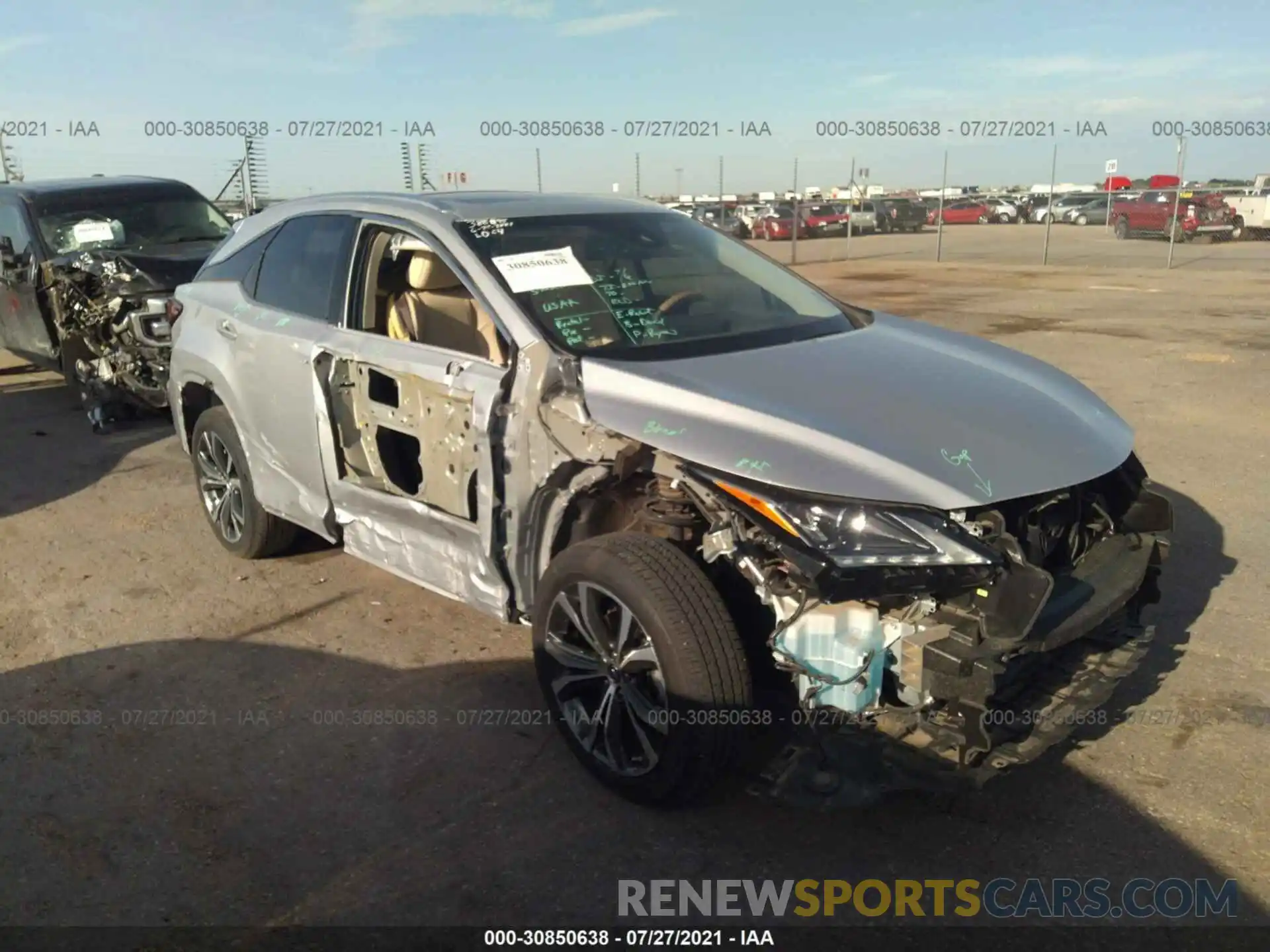 1 Photograph of a damaged car 2T2ZZMCA5KC139876 LEXUS RX 2019