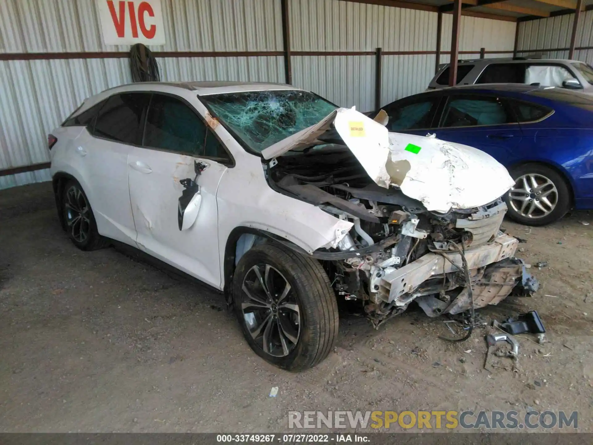 1 Photograph of a damaged car 2T2ZZMCA7KC143198 LEXUS RX 2019