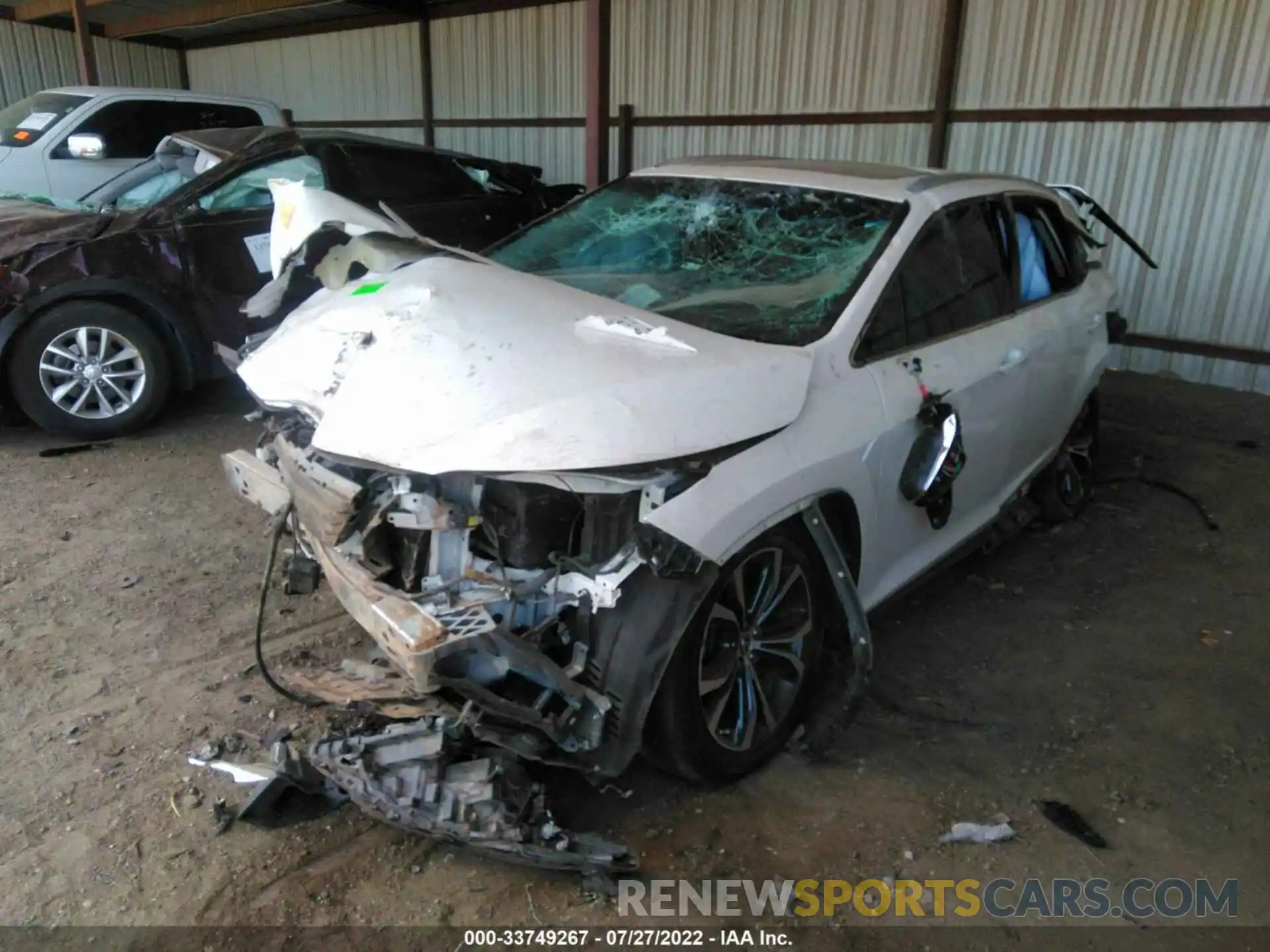 2 Photograph of a damaged car 2T2ZZMCA7KC143198 LEXUS RX 2019