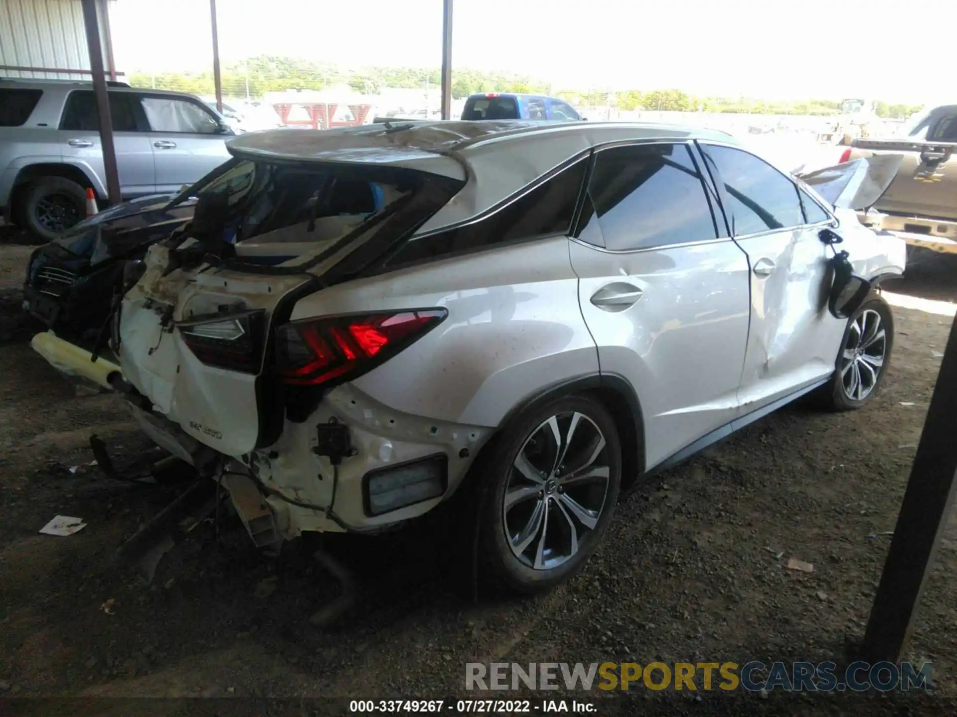 4 Photograph of a damaged car 2T2ZZMCA7KC143198 LEXUS RX 2019