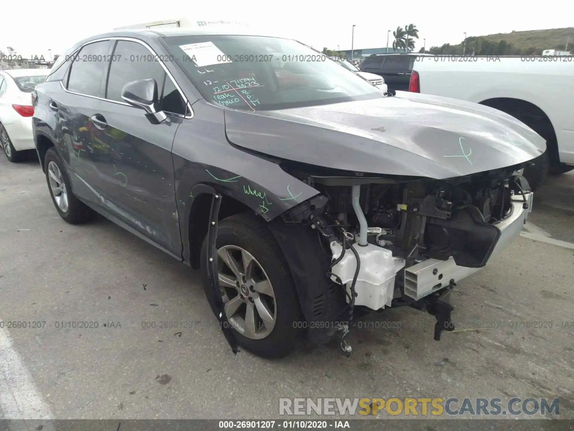 1 Photograph of a damaged car 2T2ZZMCA8KC121534 LEXUS RX 2019