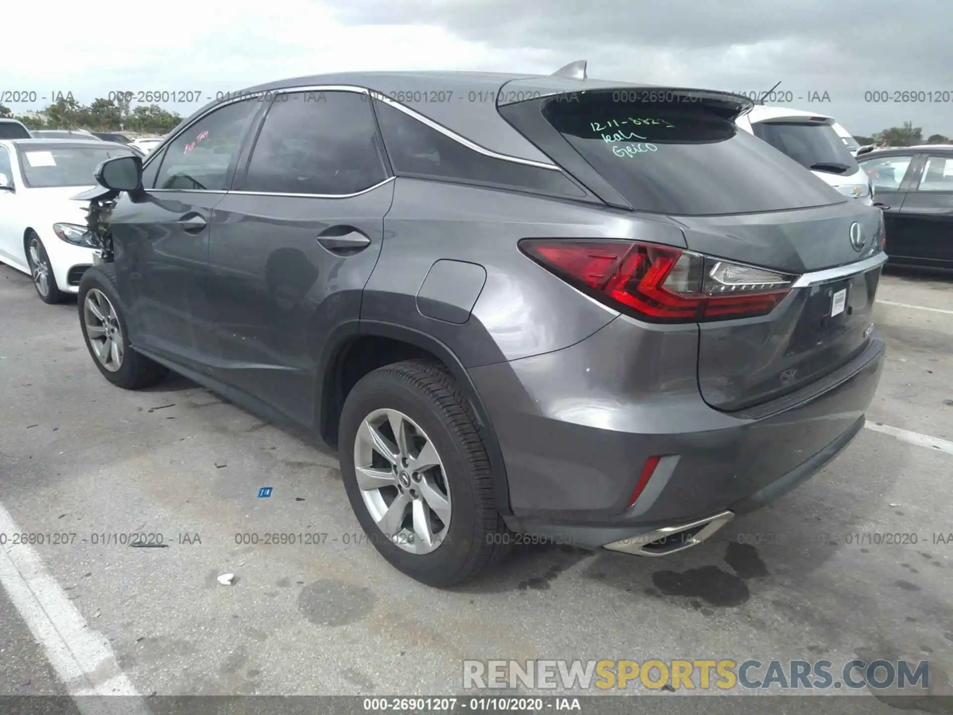 3 Photograph of a damaged car 2T2ZZMCA8KC121534 LEXUS RX 2019