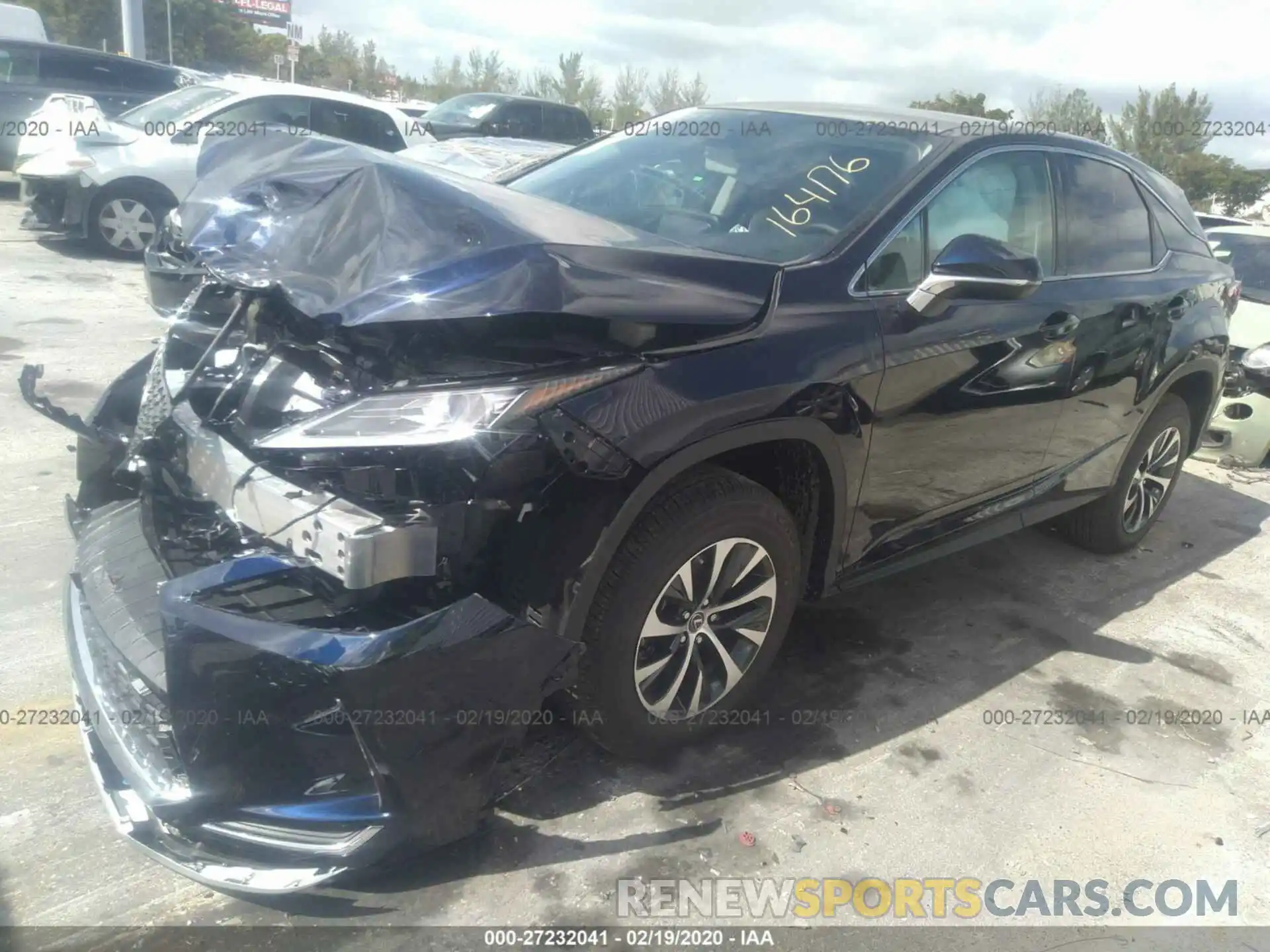 2 Photograph of a damaged car 2T2AZMAA1LC164176 LEXUS RX 2020