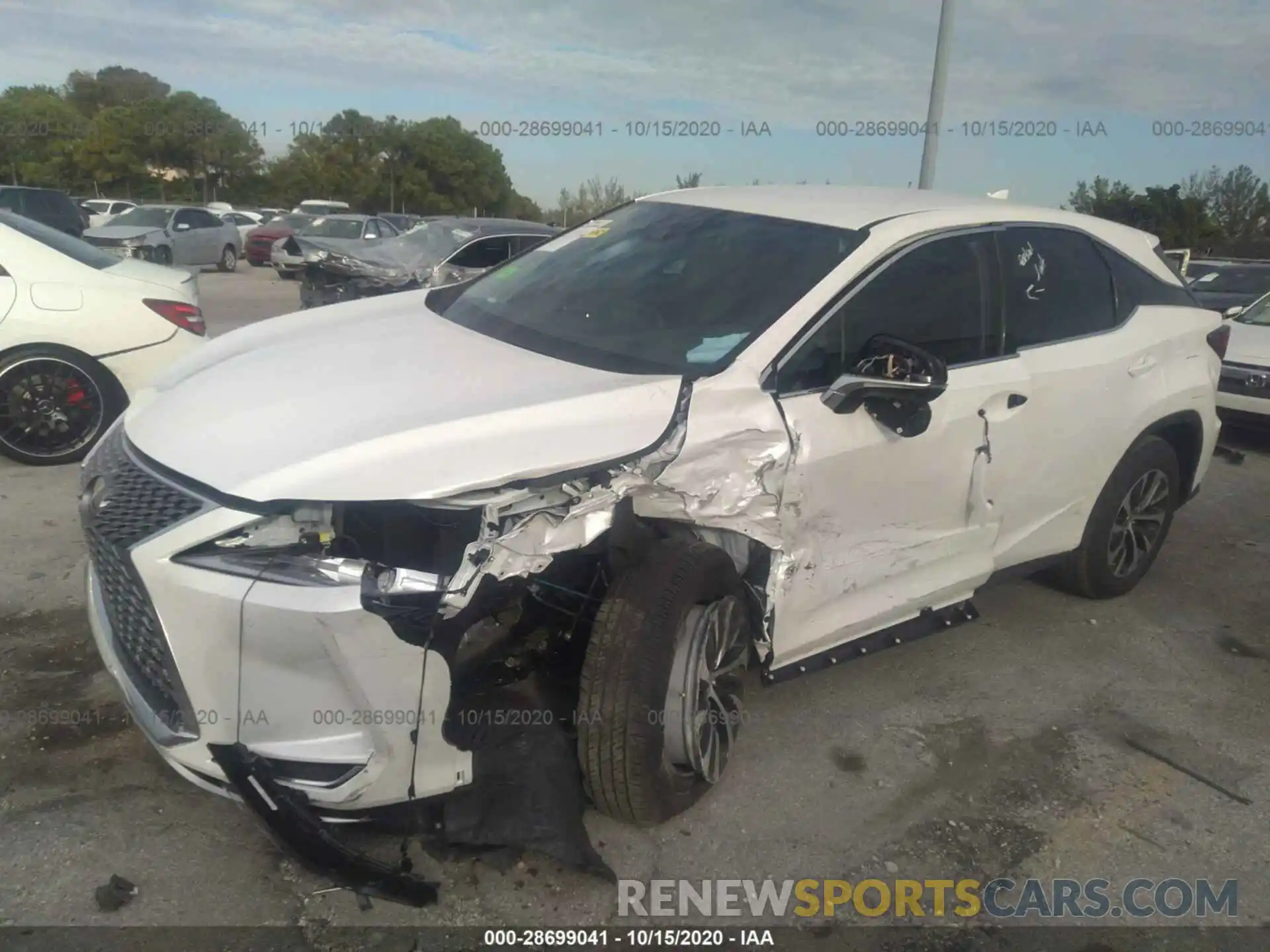 2 Photograph of a damaged car 2T2AZMAA9LC174681 LEXUS RX 2020