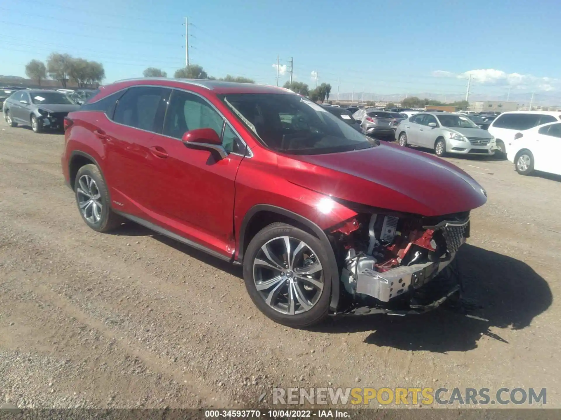 1 Photograph of a damaged car 2T2HGMDA0LC047379 LEXUS RX 2020