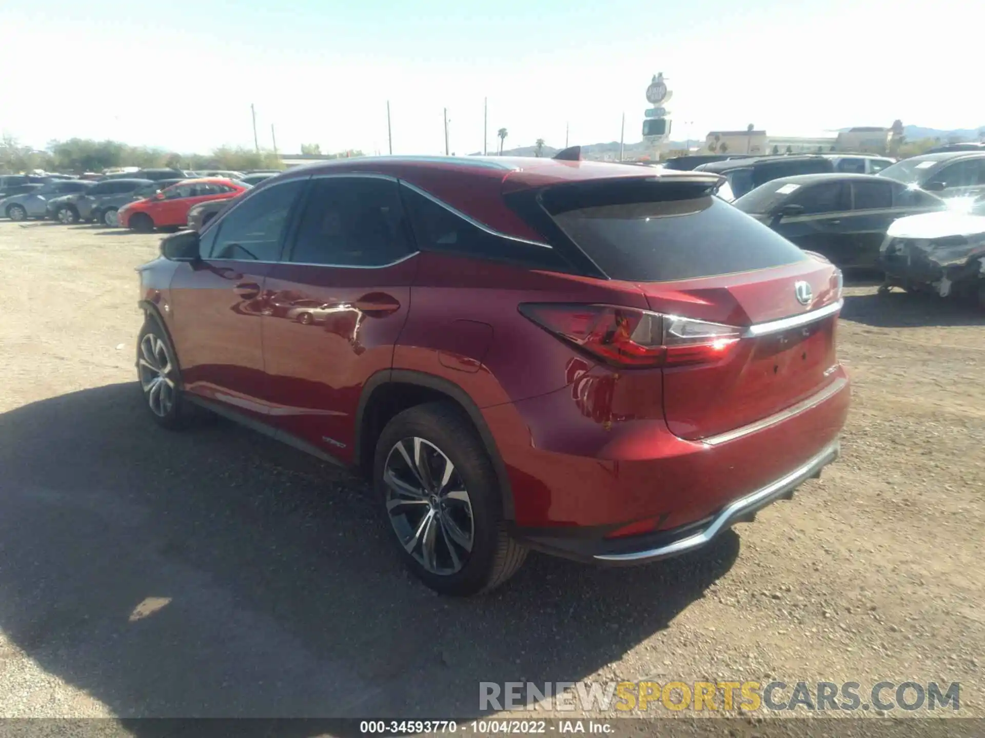 3 Photograph of a damaged car 2T2HGMDA0LC047379 LEXUS RX 2020