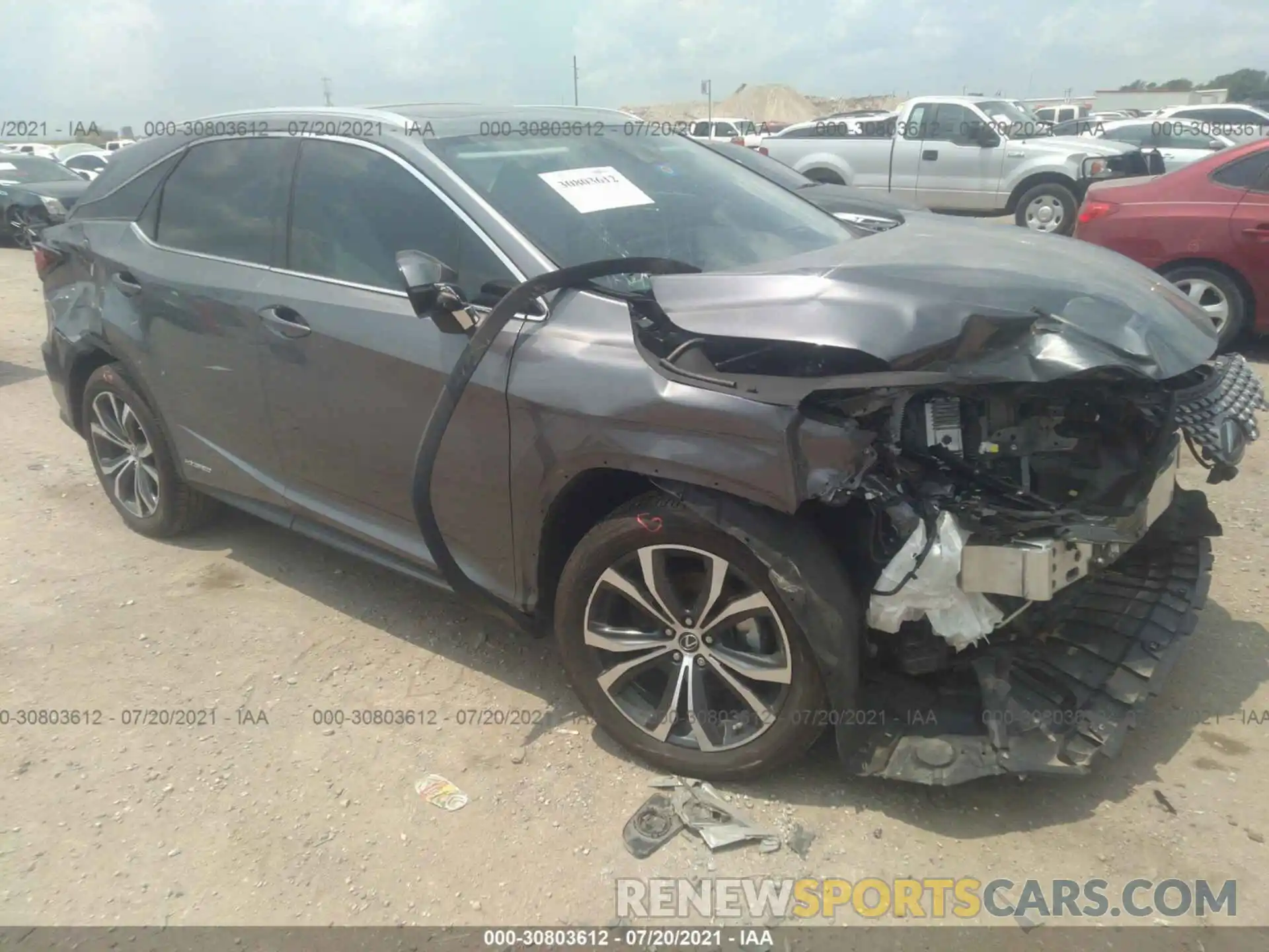 1 Photograph of a damaged car 2T2HGMDA5LC056238 LEXUS RX 2020