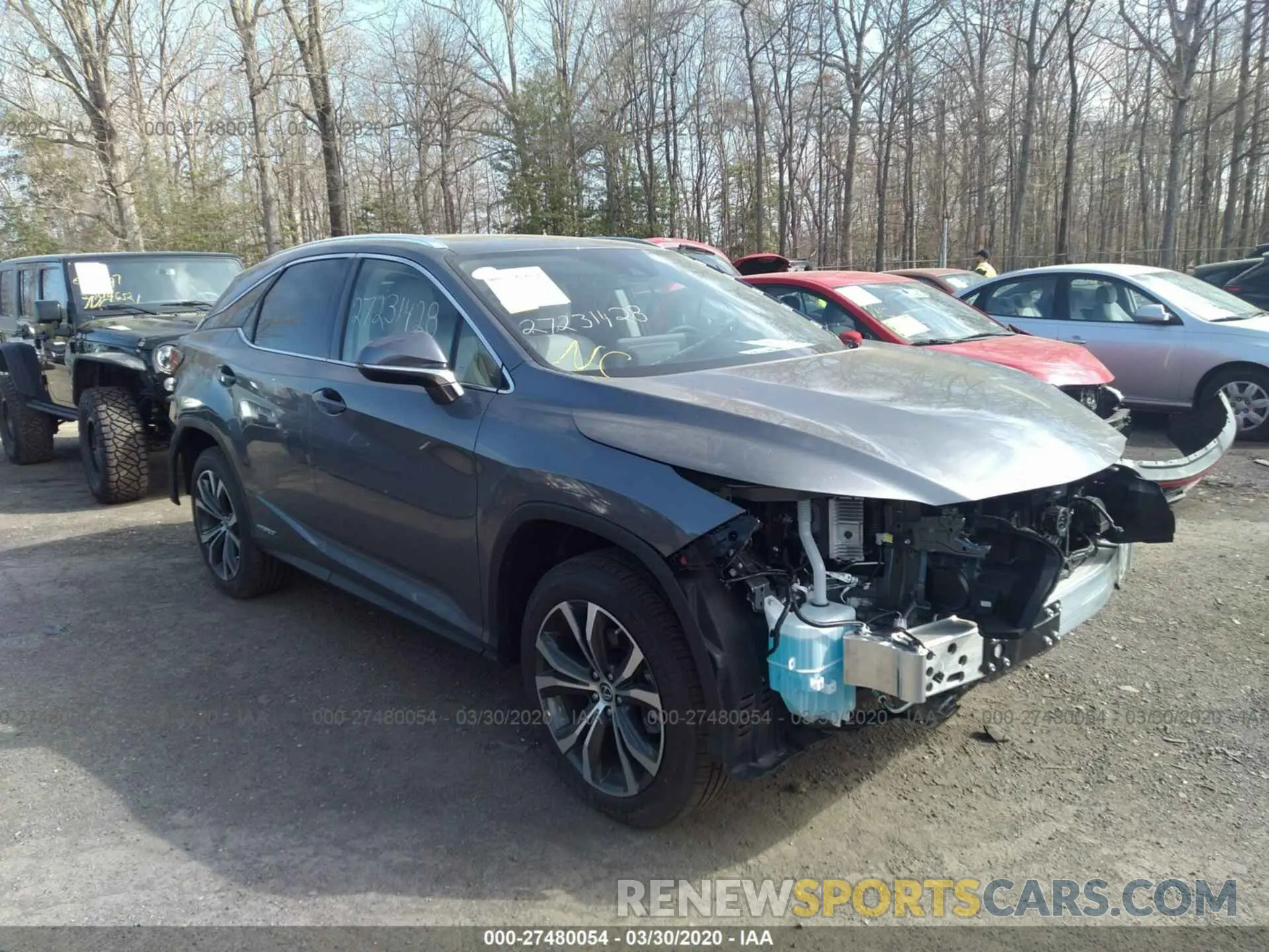 1 Photograph of a damaged car 2T2HGMDA6LC046933 LEXUS RX 2020