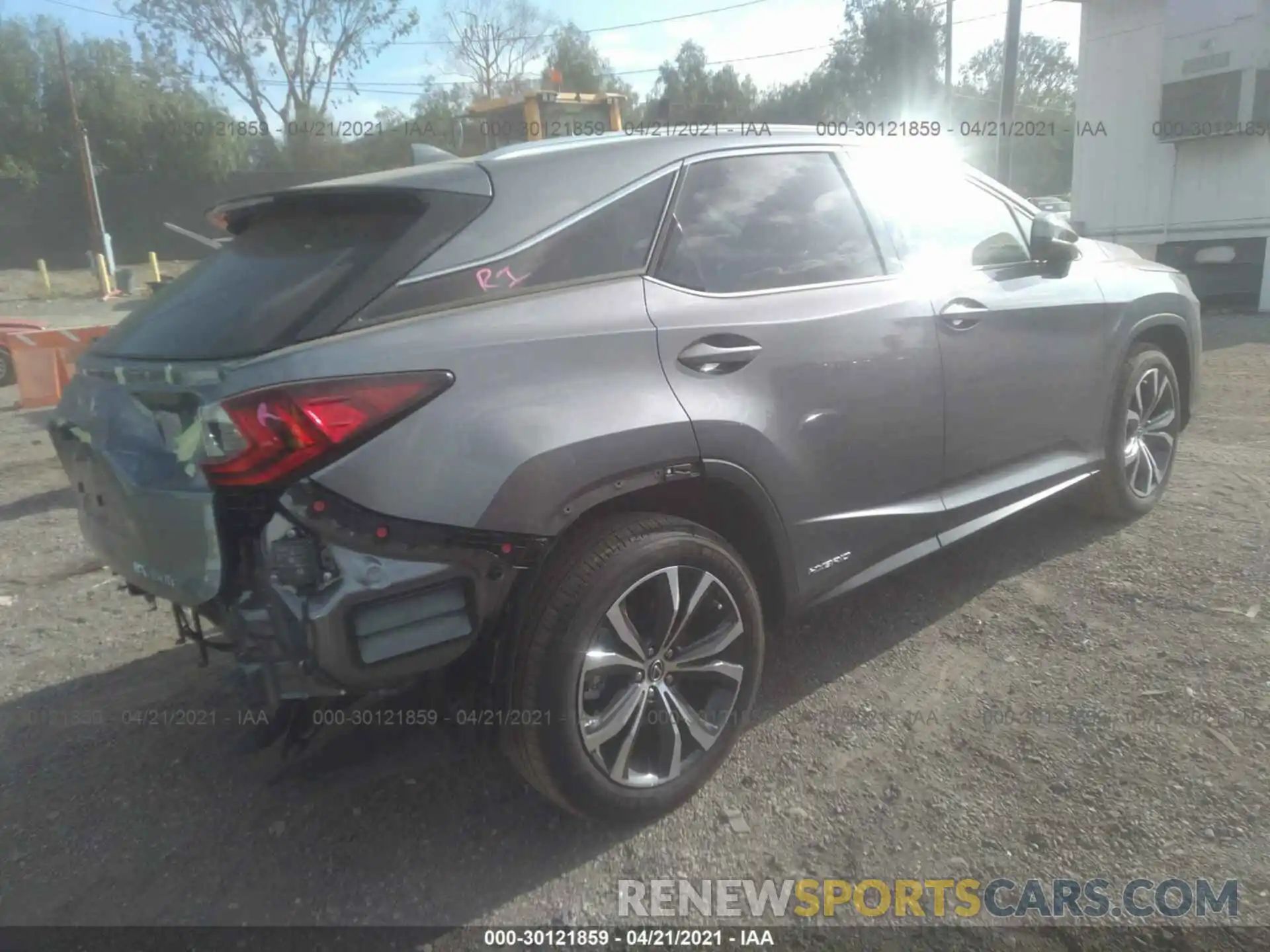 4 Photograph of a damaged car 2T2HGMDA9LC056050 LEXUS RX 2020