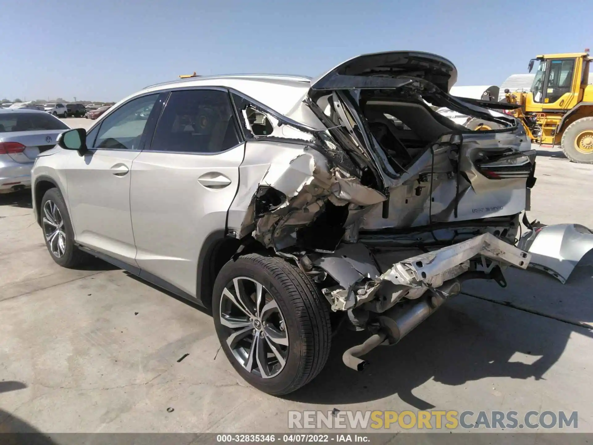 3 Photograph of a damaged car 2T2HZMAA0LC160733 LEXUS RX 2020