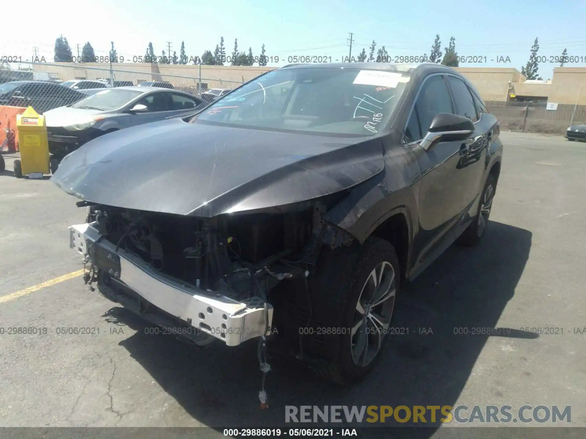 2 Photograph of a damaged car 2T2HZMAA1LC171658 LEXUS RX 2020