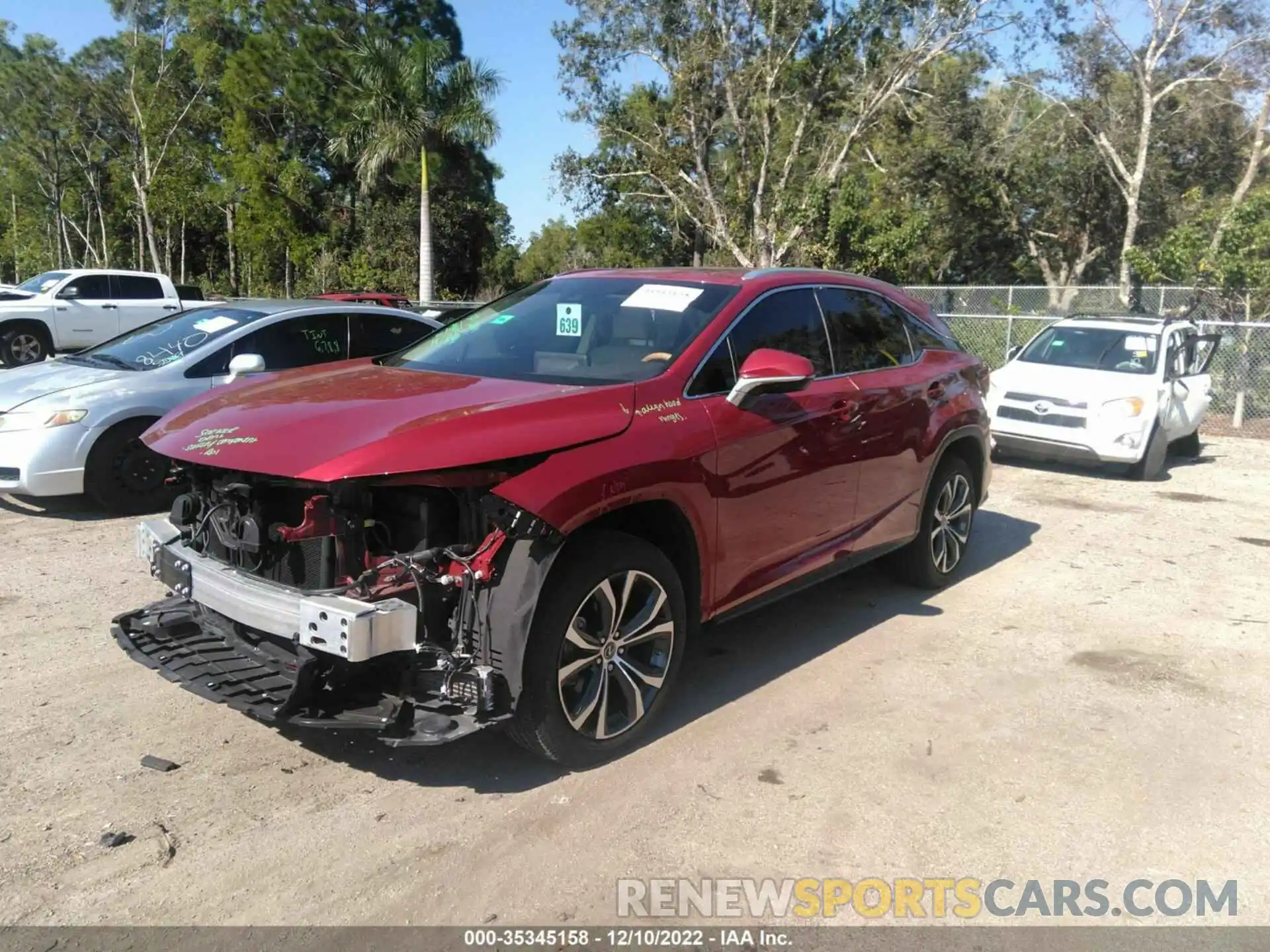 2 Photograph of a damaged car 2T2HZMAA2LC160104 LEXUS RX 2020