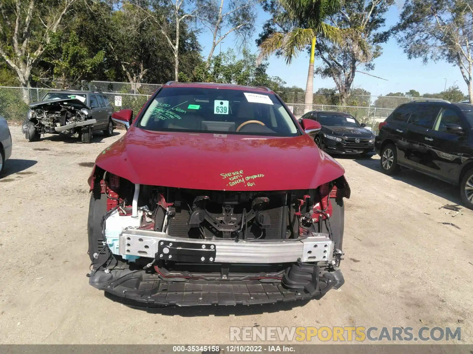 6 Photograph of a damaged car 2T2HZMAA2LC160104 LEXUS RX 2020