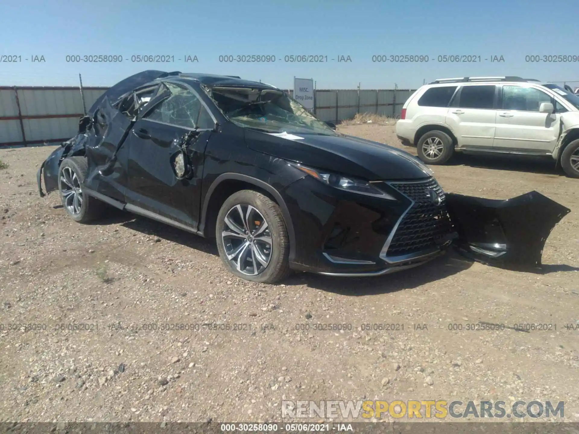 1 Photograph of a damaged car 2T2HZMAA3LC166106 LEXUS RX 2020