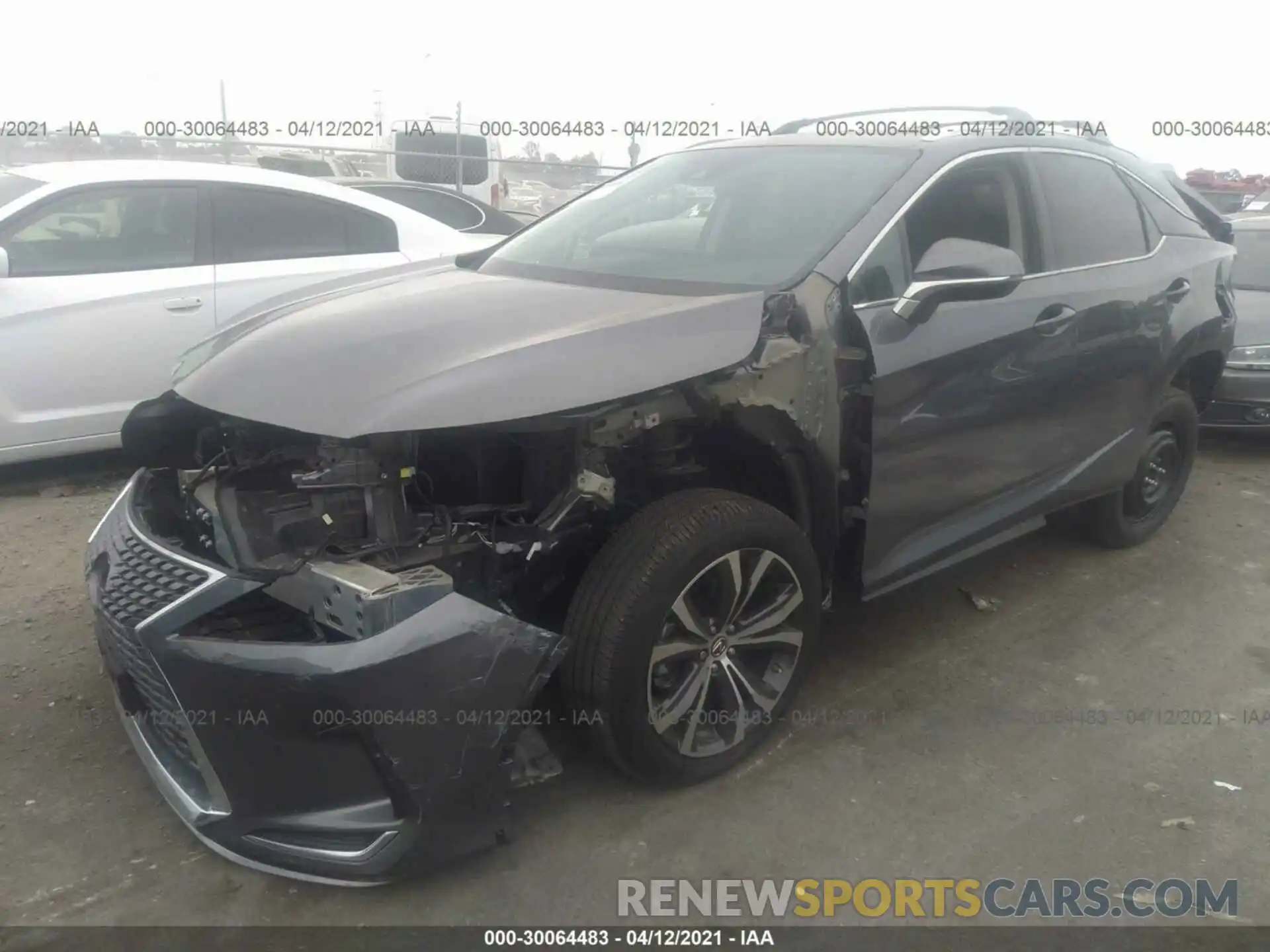 2 Photograph of a damaged car 2T2HZMAA3LC167238 LEXUS RX 2020