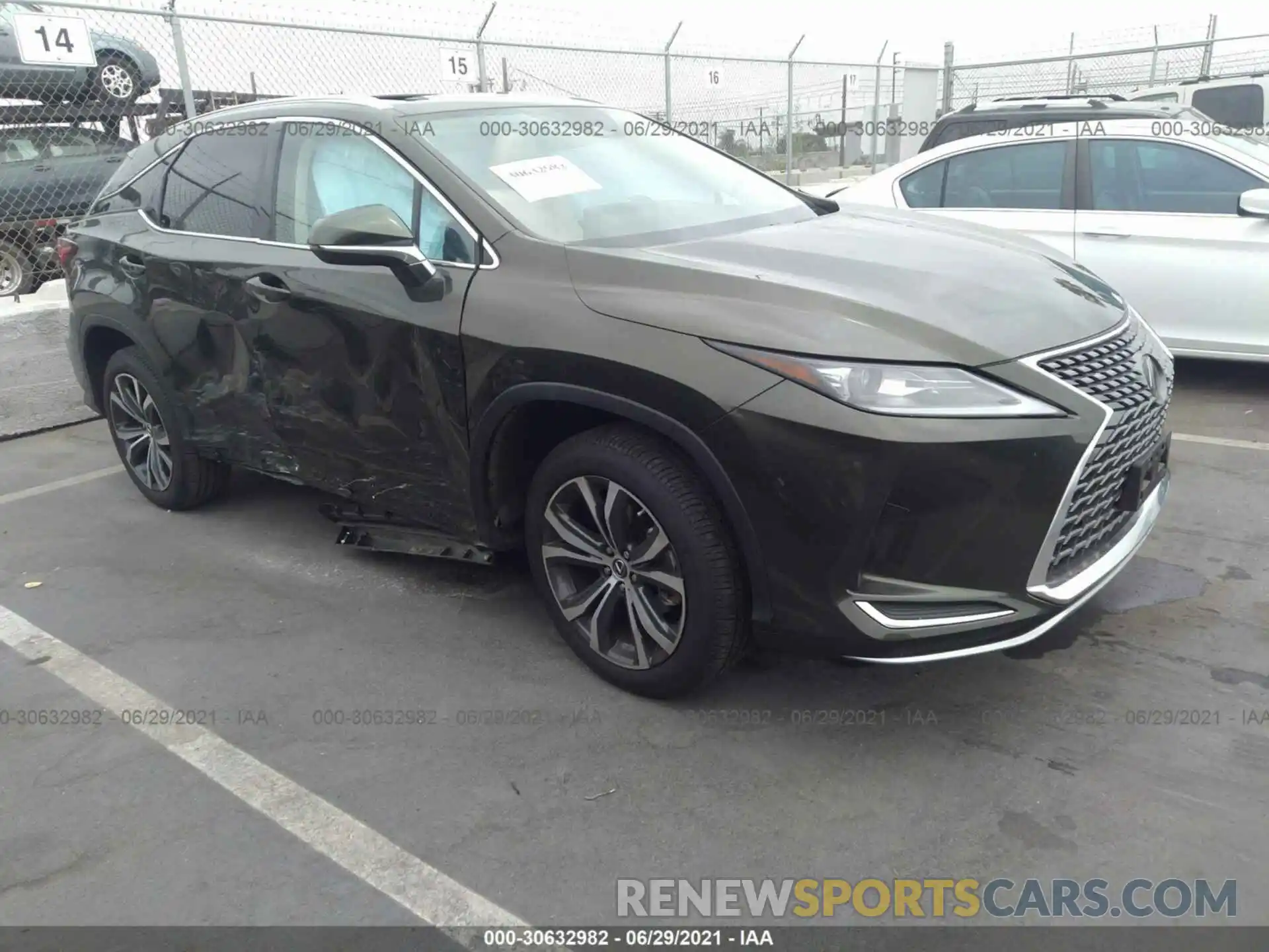 1 Photograph of a damaged car 2T2HZMAA5LC154491 LEXUS RX 2020