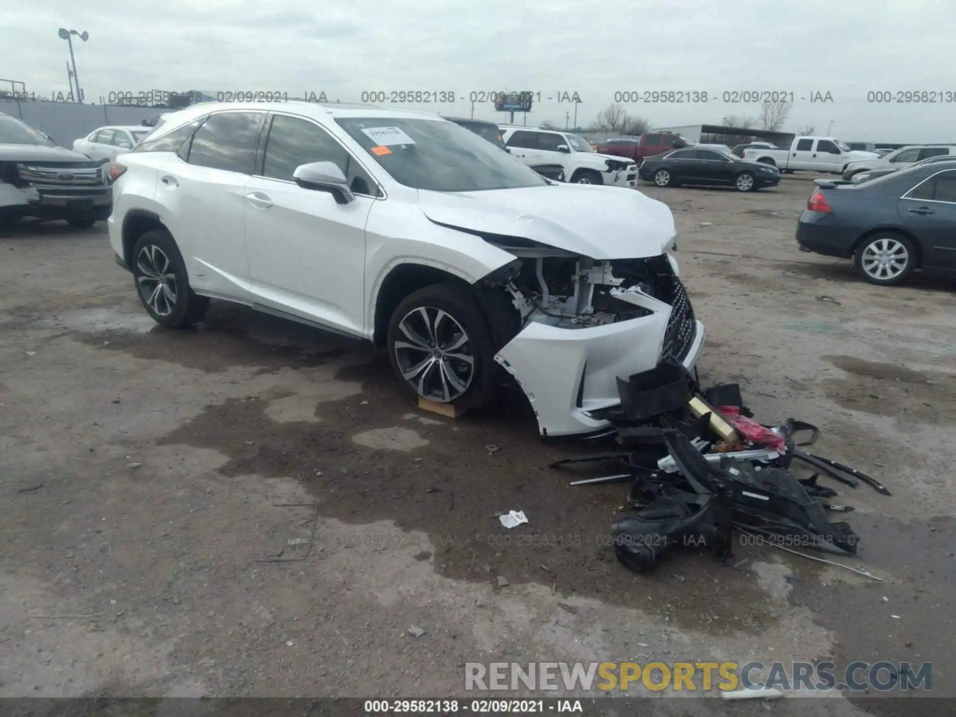 1 Photograph of a damaged car 2T2HZMAA5LC156824 LEXUS RX 2020