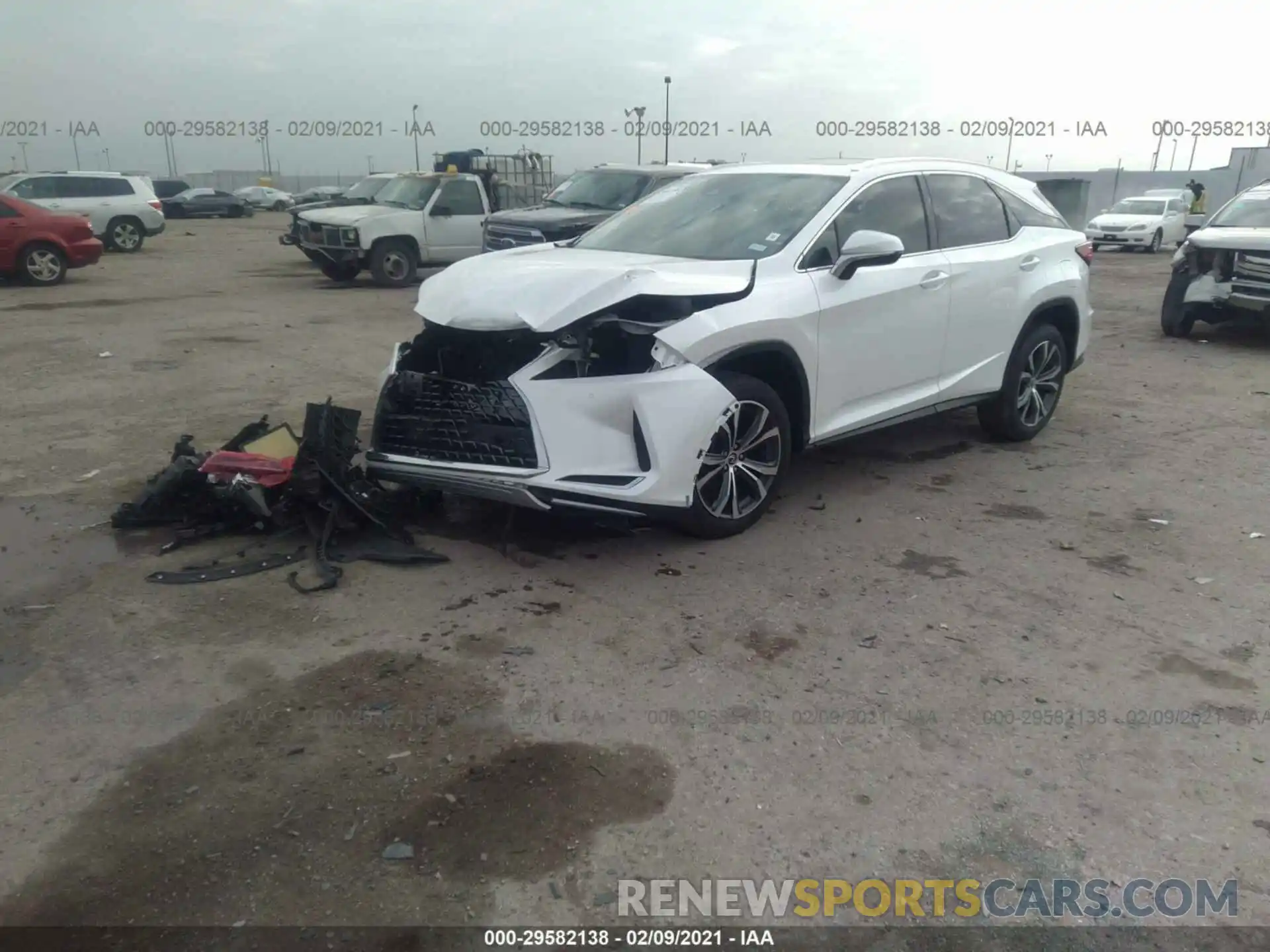 2 Photograph of a damaged car 2T2HZMAA5LC156824 LEXUS RX 2020