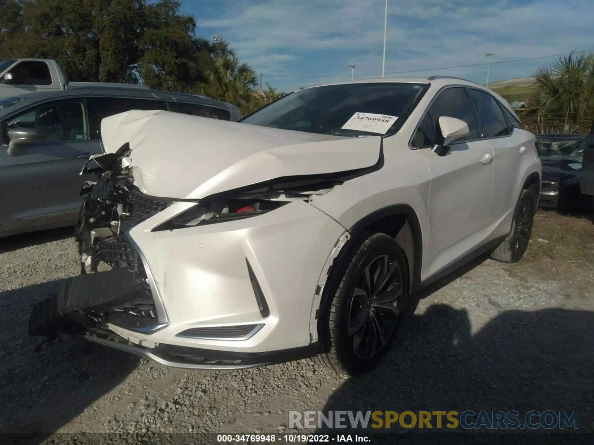 2 Photograph of a damaged car 2T2HZMAA5LC163529 LEXUS RX 2020