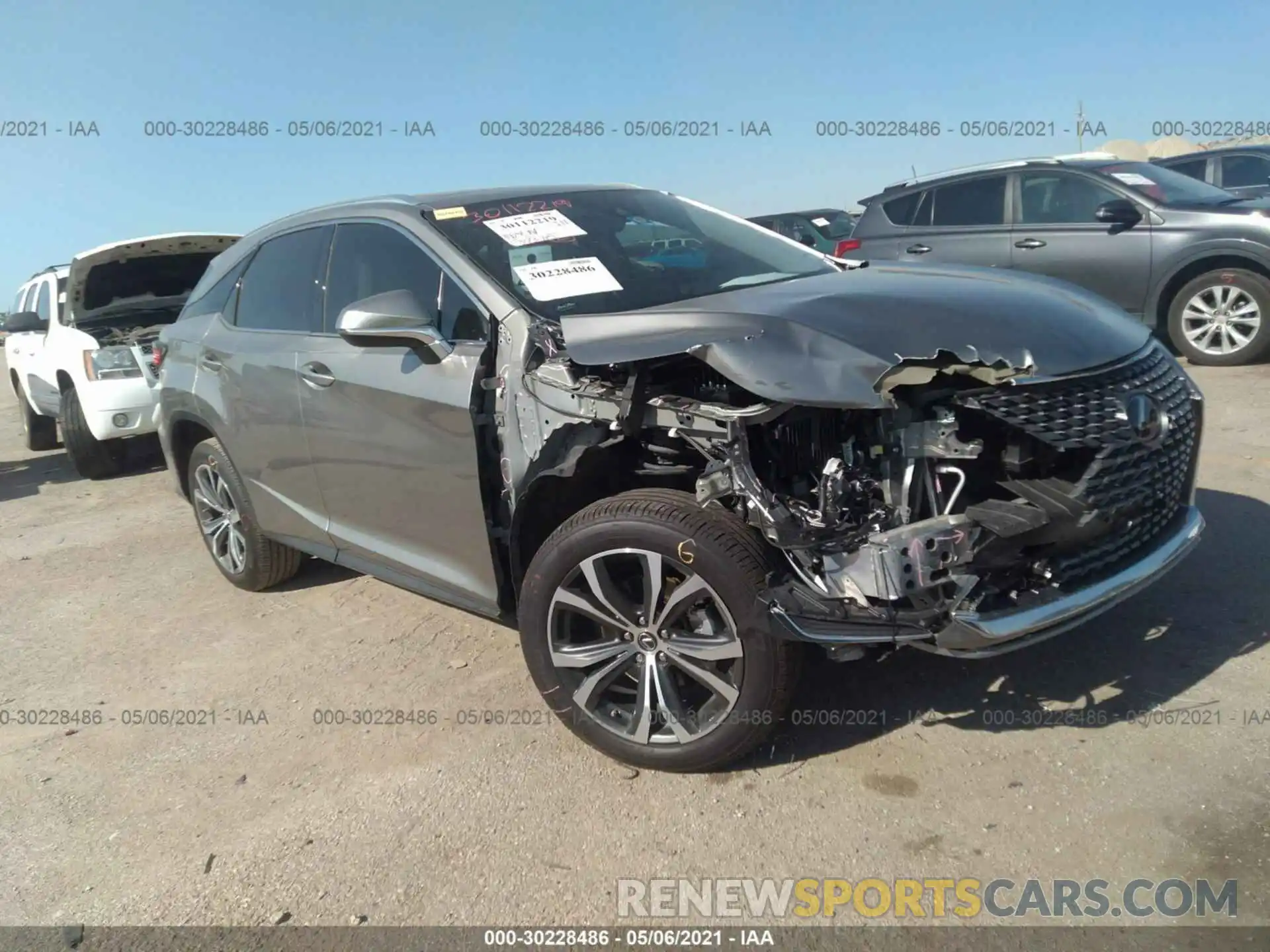 1 Photograph of a damaged car 2T2HZMAA6LC178329 LEXUS RX 2020