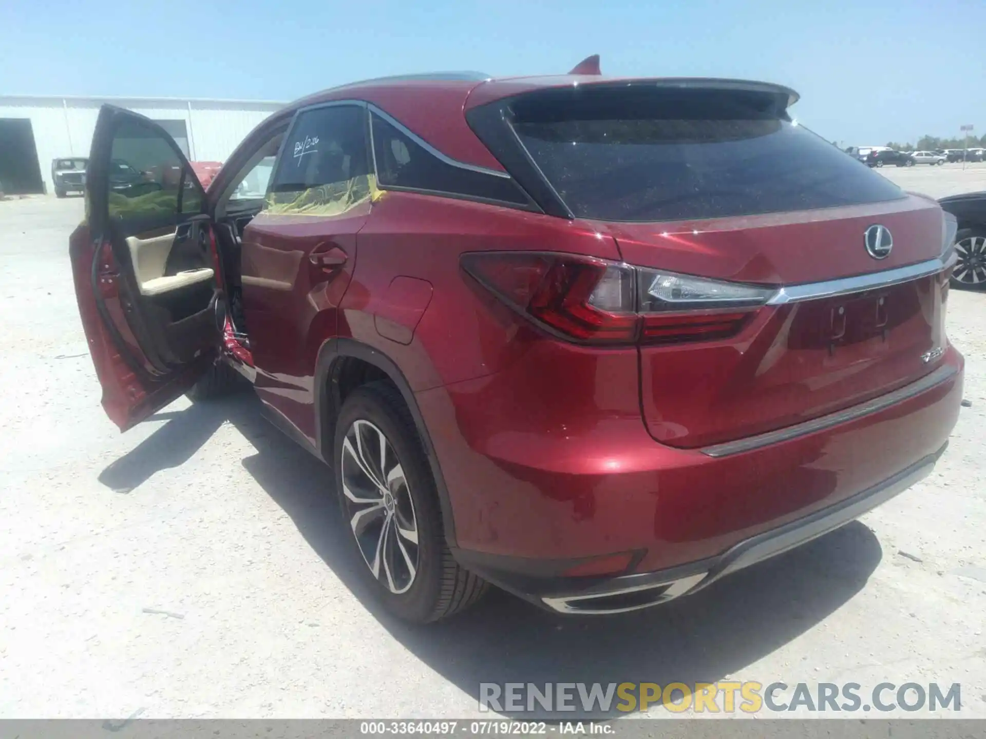 3 Photograph of a damaged car 2T2HZMAA7LC152922 LEXUS RX 2020