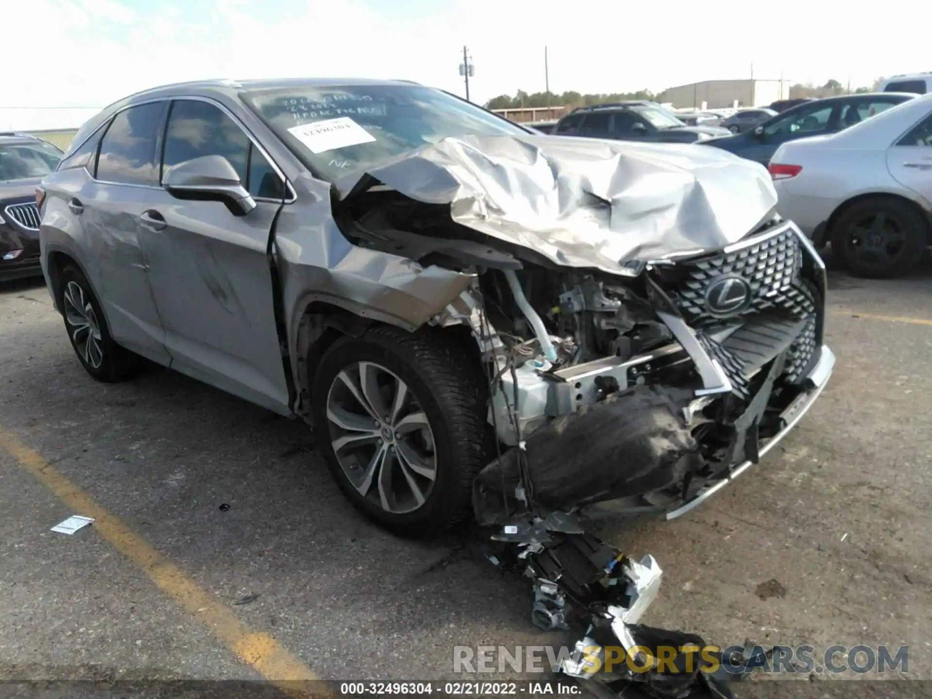 1 Photograph of a damaged car 2T2HZMAA7LC158123 LEXUS RX 2020