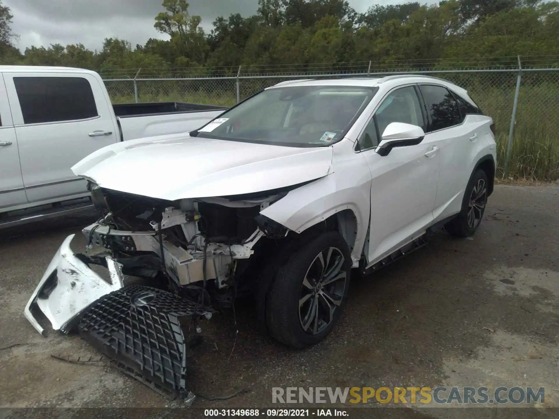 2 Photograph of a damaged car 2T2HZMAA8LC170815 LEXUS RX 2020