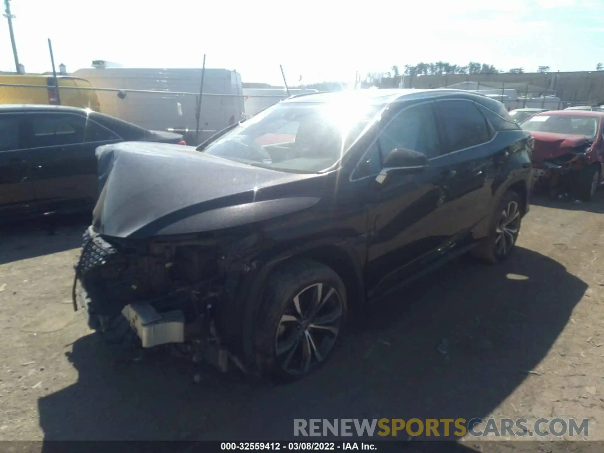 2 Photograph of a damaged car 2T2HZMDA3LC214912 LEXUS RX 2020