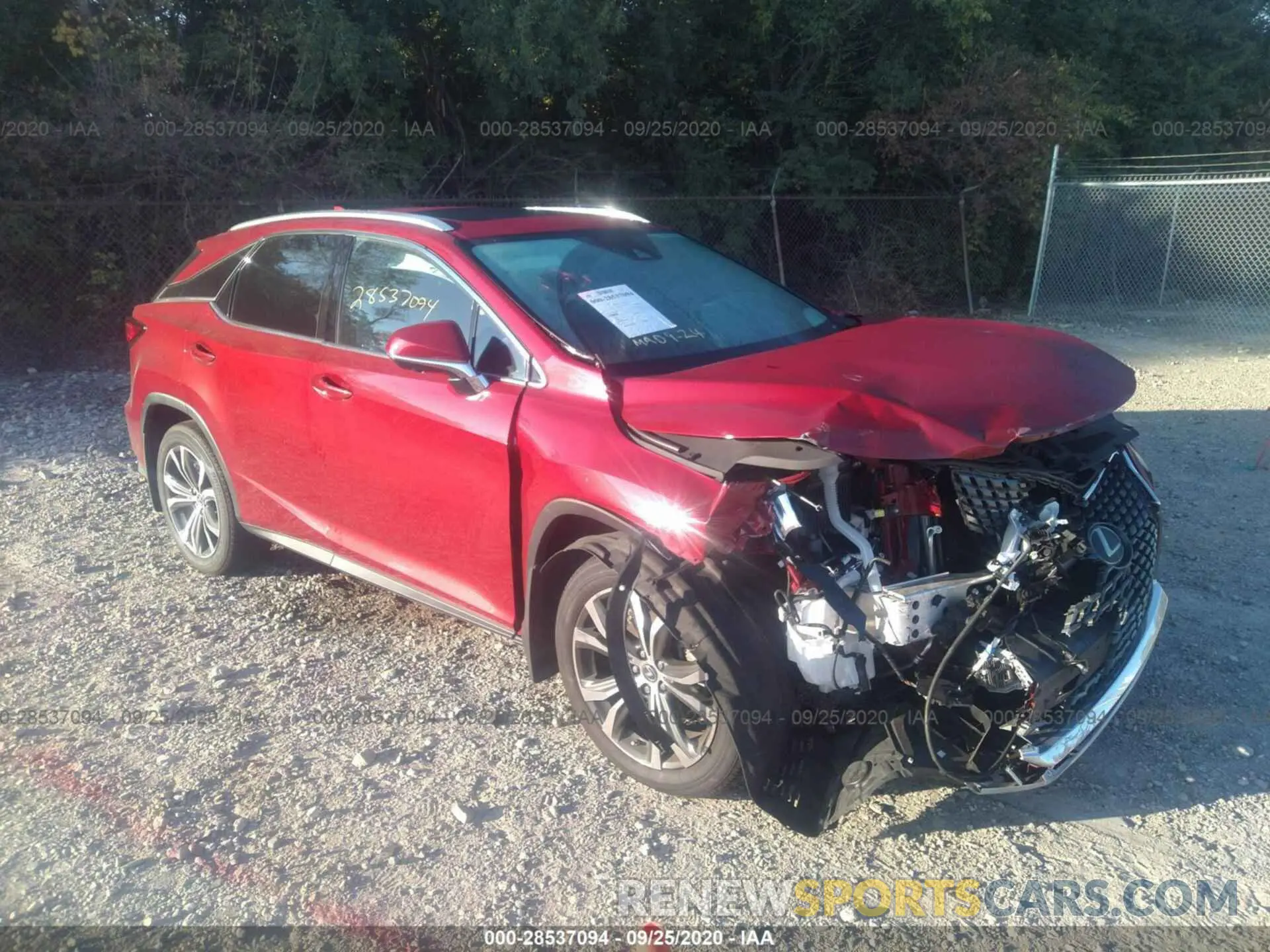 1 Photograph of a damaged car 2T2HZMDA6LC212636 LEXUS RX 2020