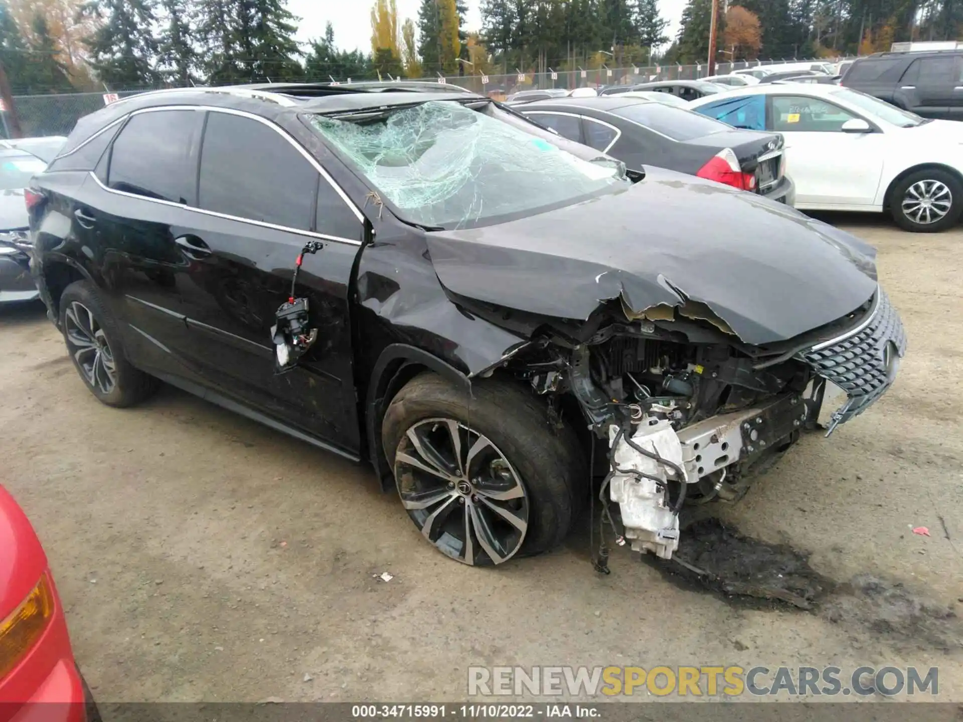 1 Photograph of a damaged car 2T2HZMDA9LC245887 LEXUS RX 2020