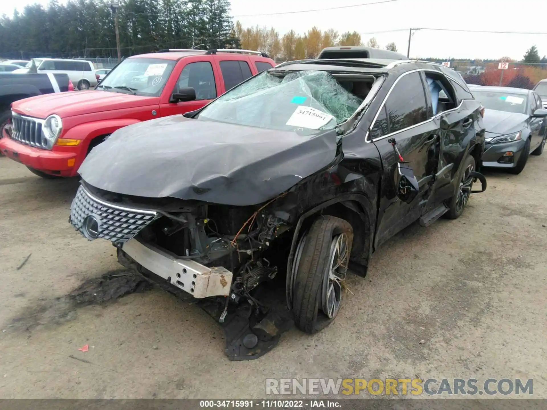 2 Photograph of a damaged car 2T2HZMDA9LC245887 LEXUS RX 2020