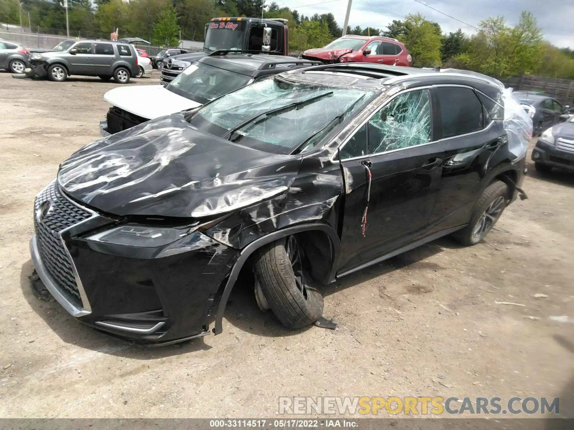 2 Photograph of a damaged car 2T2HZMDA9LC250281 LEXUS RX 2020