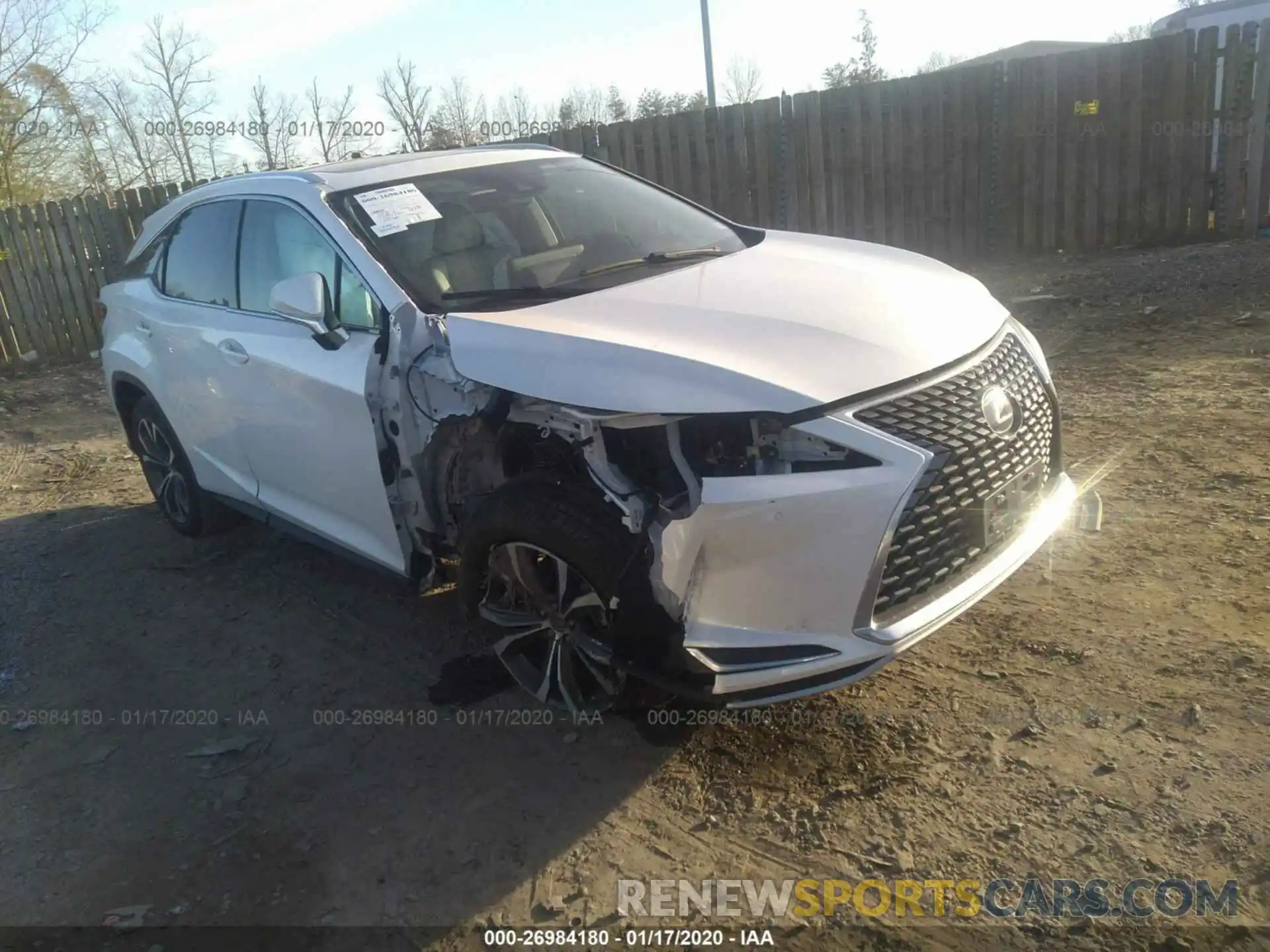 1 Photograph of a damaged car 2T2HZMDAXLC214387 LEXUS RX 2020