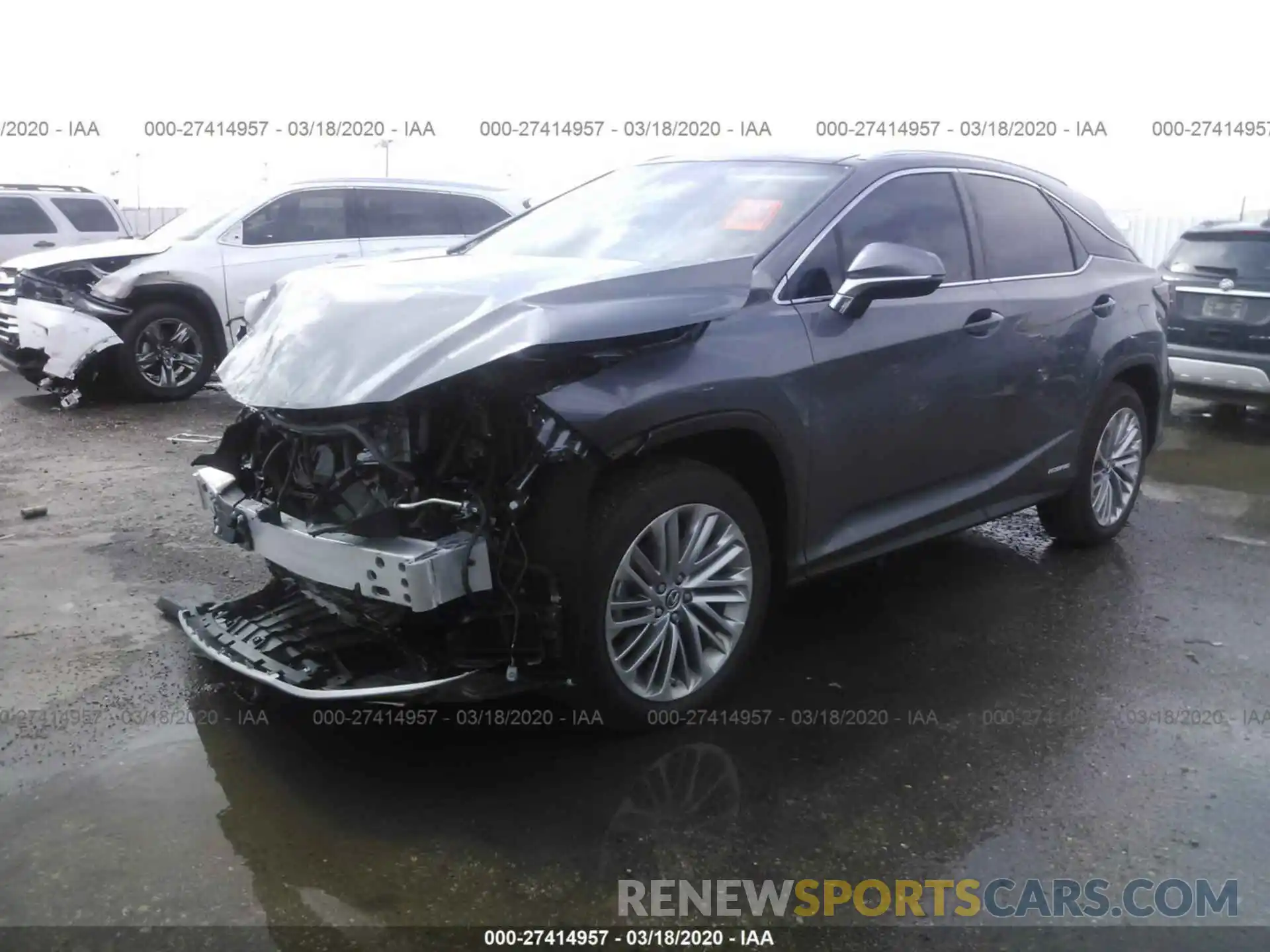 2 Photograph of a damaged car 2T2JGMDA3LC044686 LEXUS RX 2020