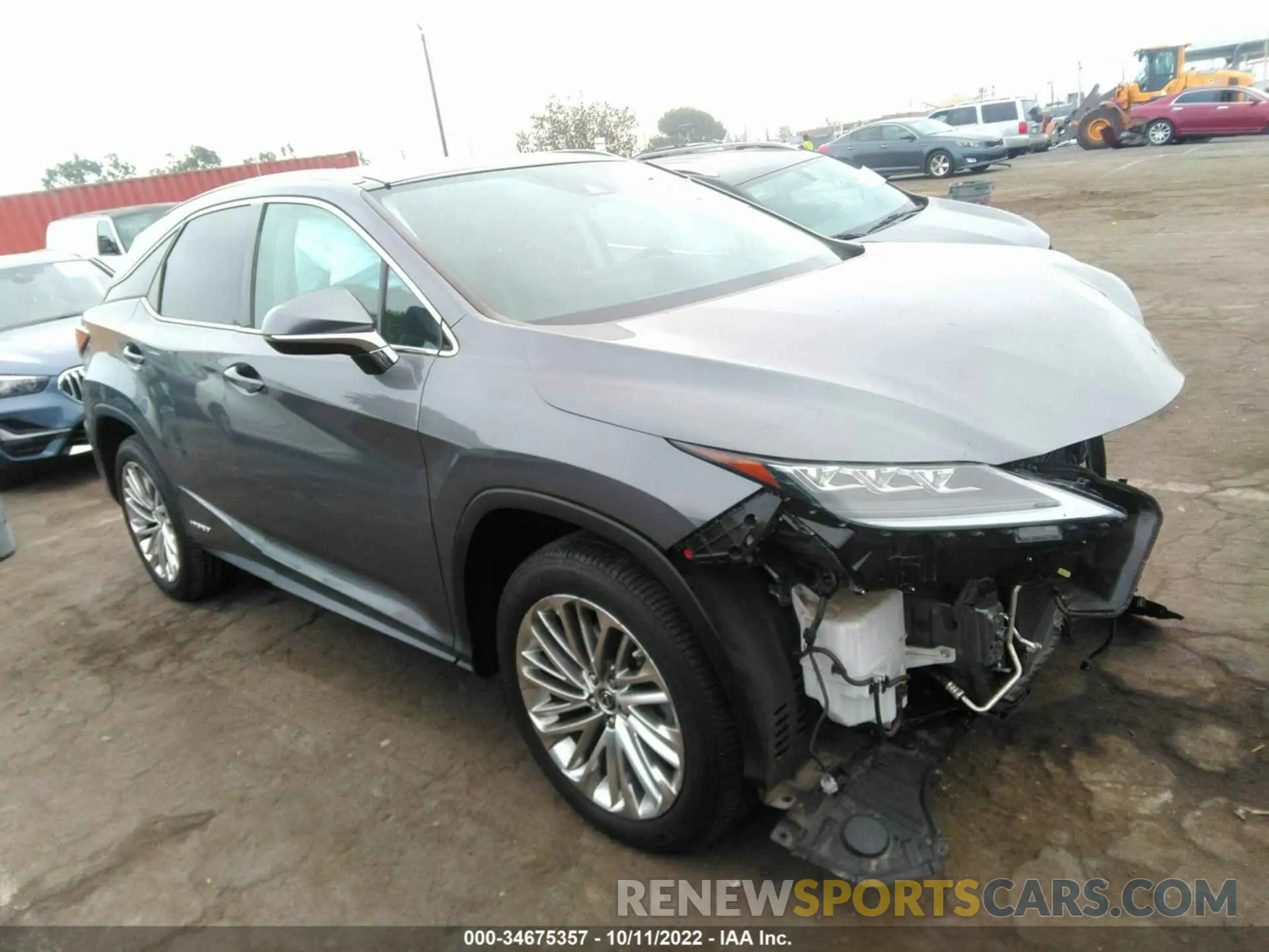 1 Photograph of a damaged car 2T2JGMDA8LC048748 LEXUS RX 2020