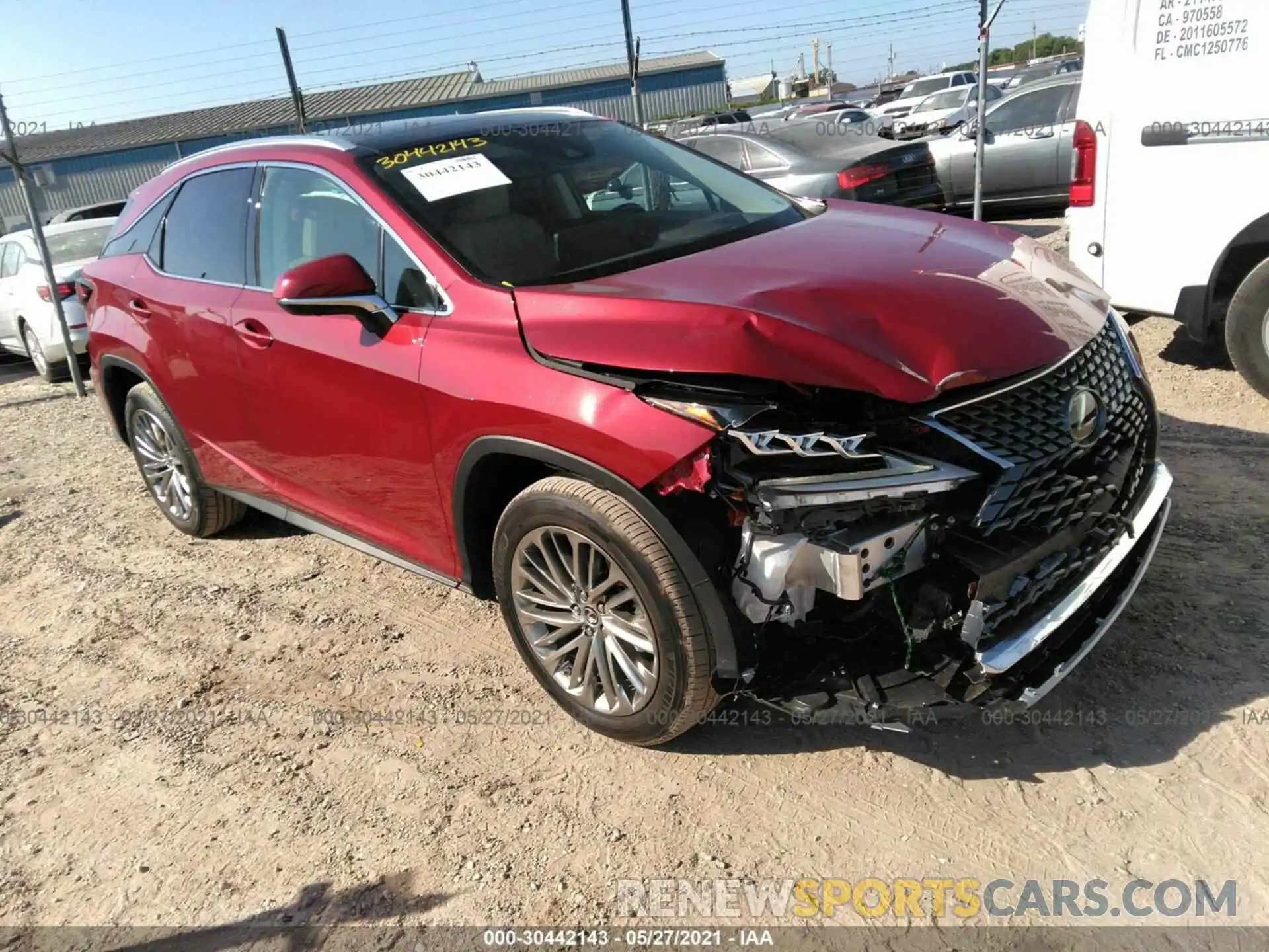 1 Photograph of a damaged car 2T2JZMAA2LC179737 LEXUS RX 2020