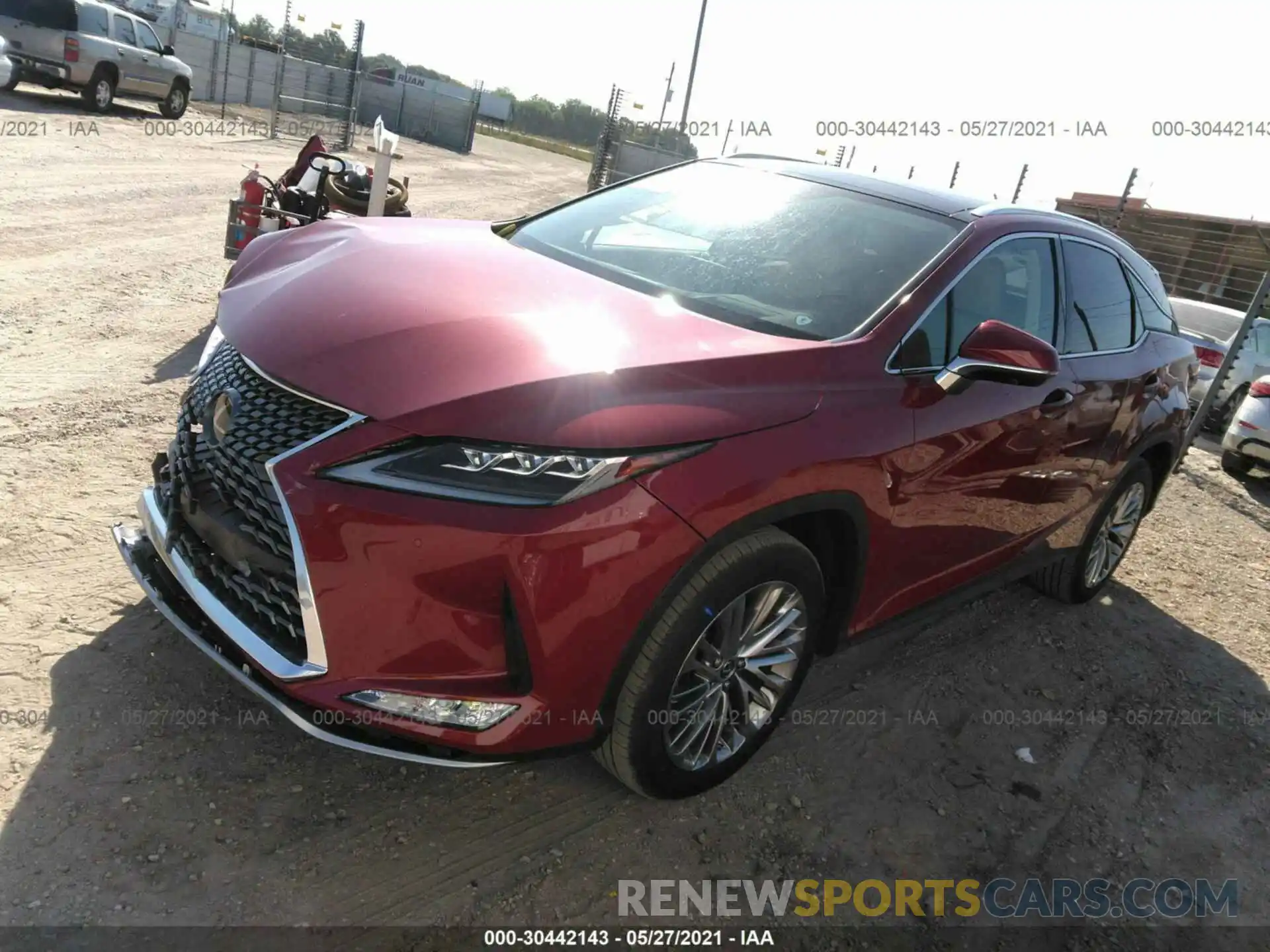 2 Photograph of a damaged car 2T2JZMAA2LC179737 LEXUS RX 2020