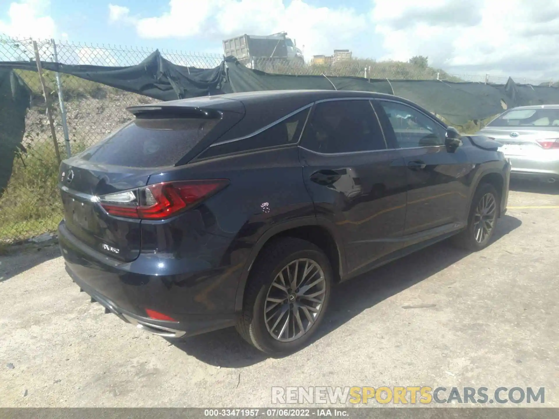 4 Photograph of a damaged car 2T2SZMAA1LC182245 LEXUS RX 2020