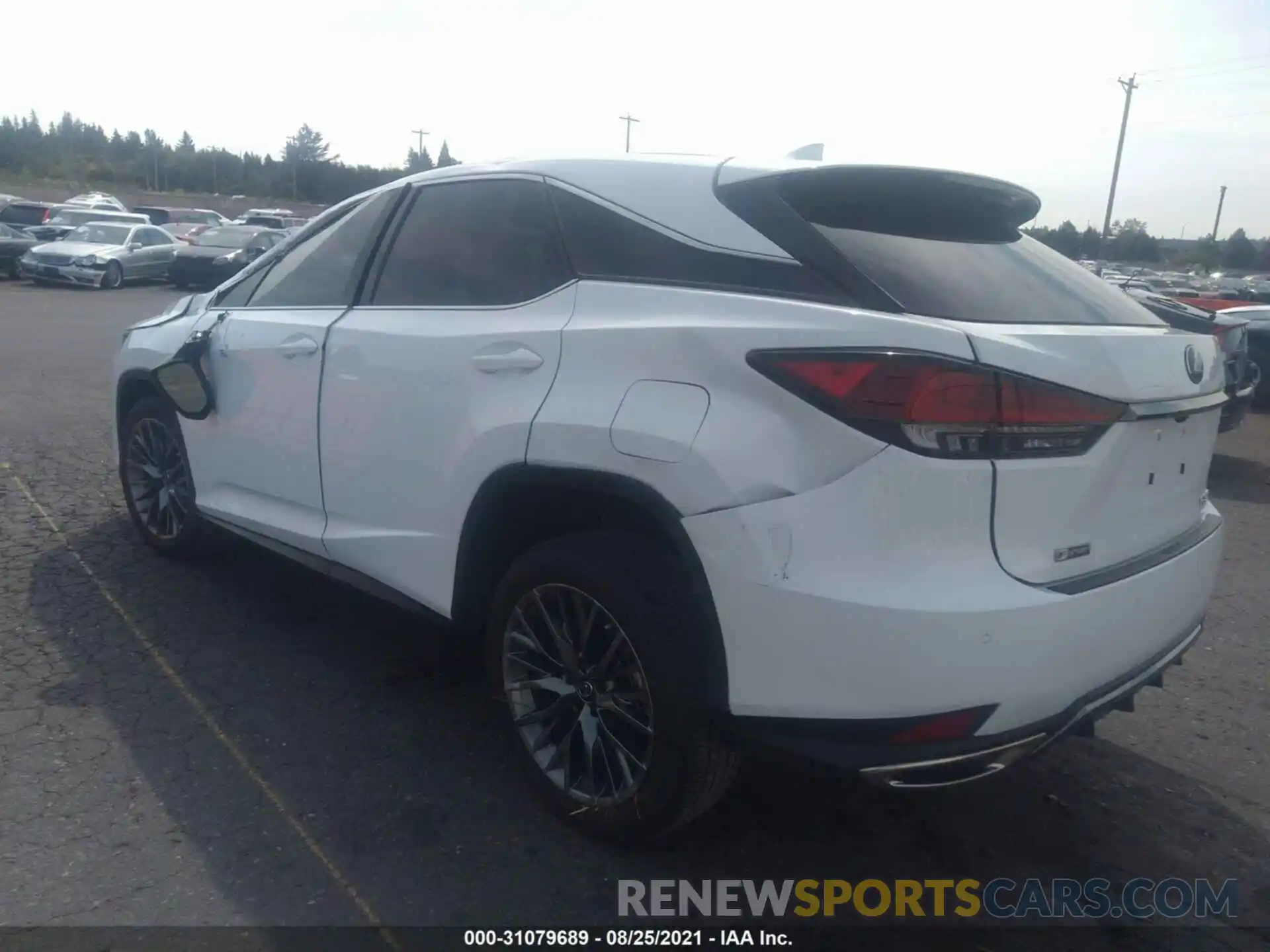 3 Photograph of a damaged car 2T2SZMDA1LC223999 LEXUS RX 2020