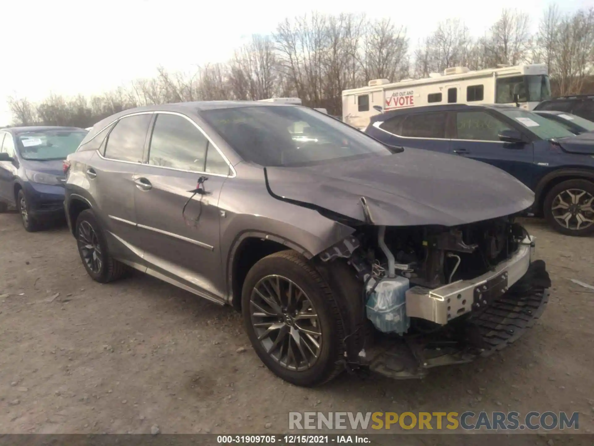 1 Photograph of a damaged car 2T2SZMDAXLC242471 LEXUS RX 2020