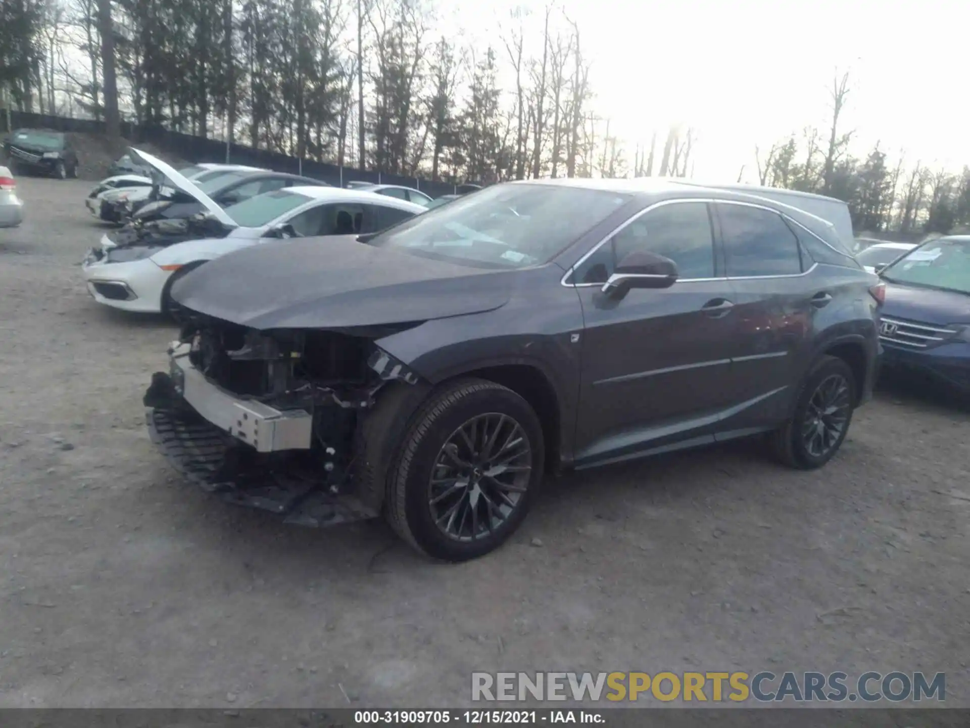 2 Photograph of a damaged car 2T2SZMDAXLC242471 LEXUS RX 2020