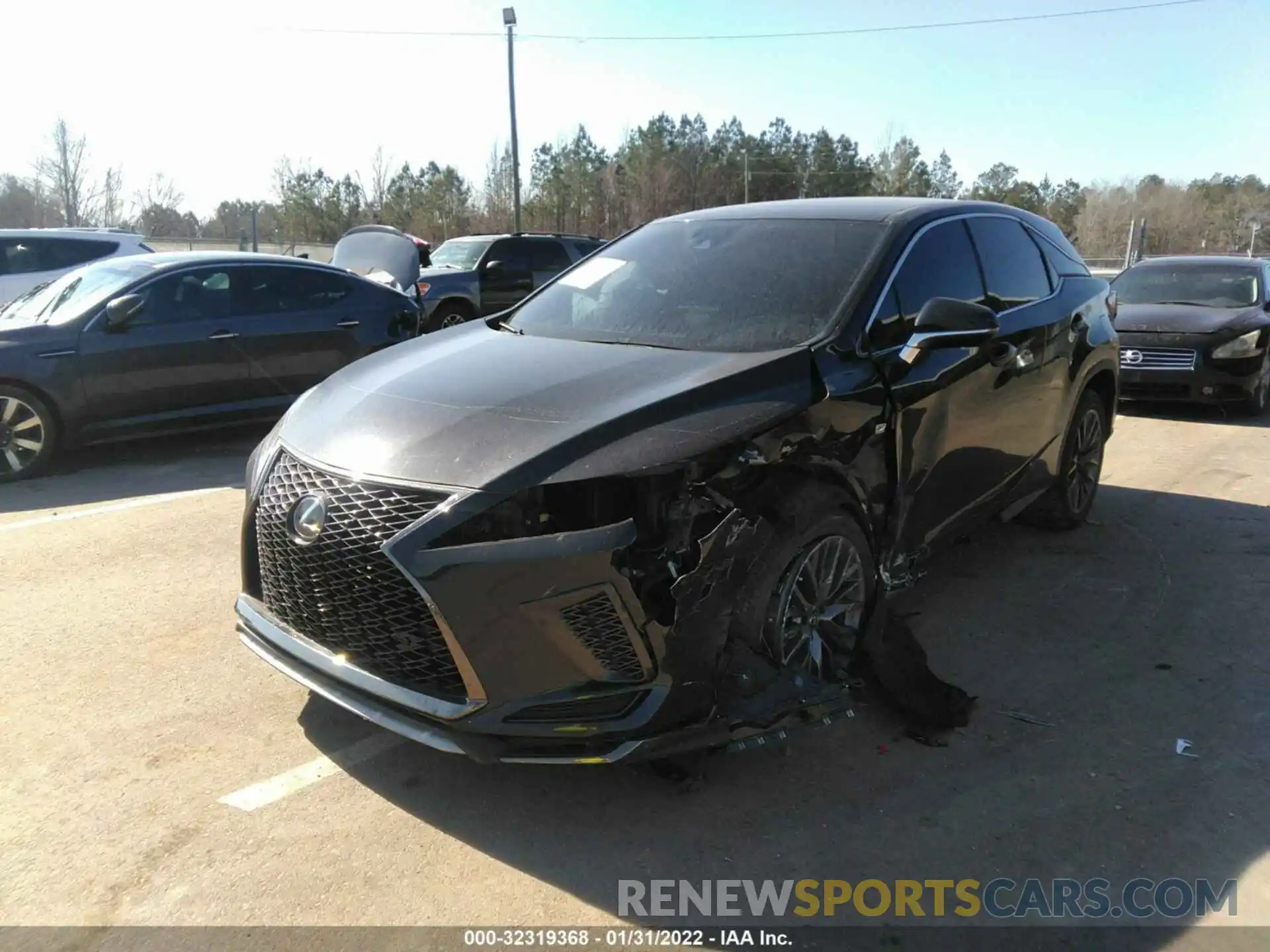 2 Photograph of a damaged car 2T2SZMDAXLC243135 LEXUS RX 2020